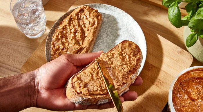 Peanut butter on whole-wheat toast