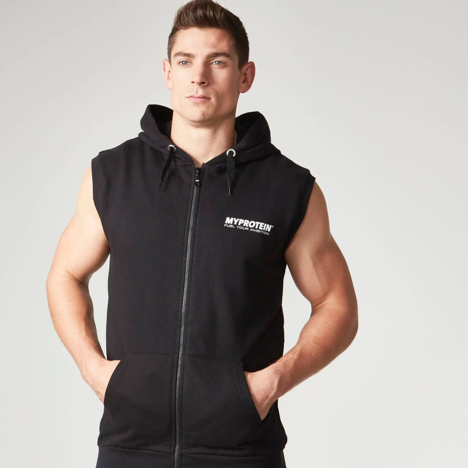 Myprotein Men's Sleeveless Hoodie - Black - M - أسود الصورة 1