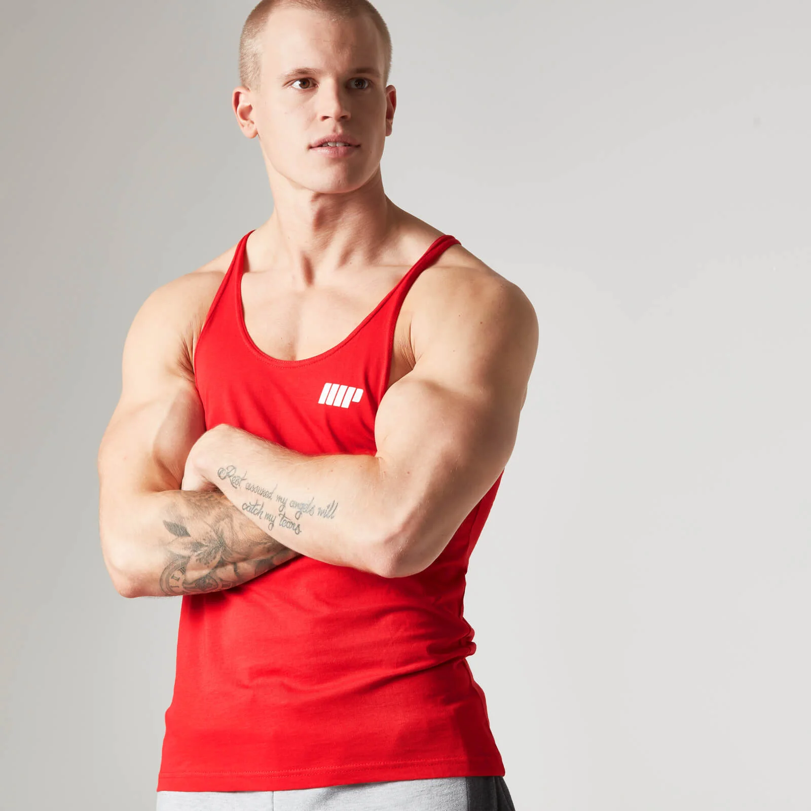 Myprotein Longline Vest - S - أحمر الصورة 1