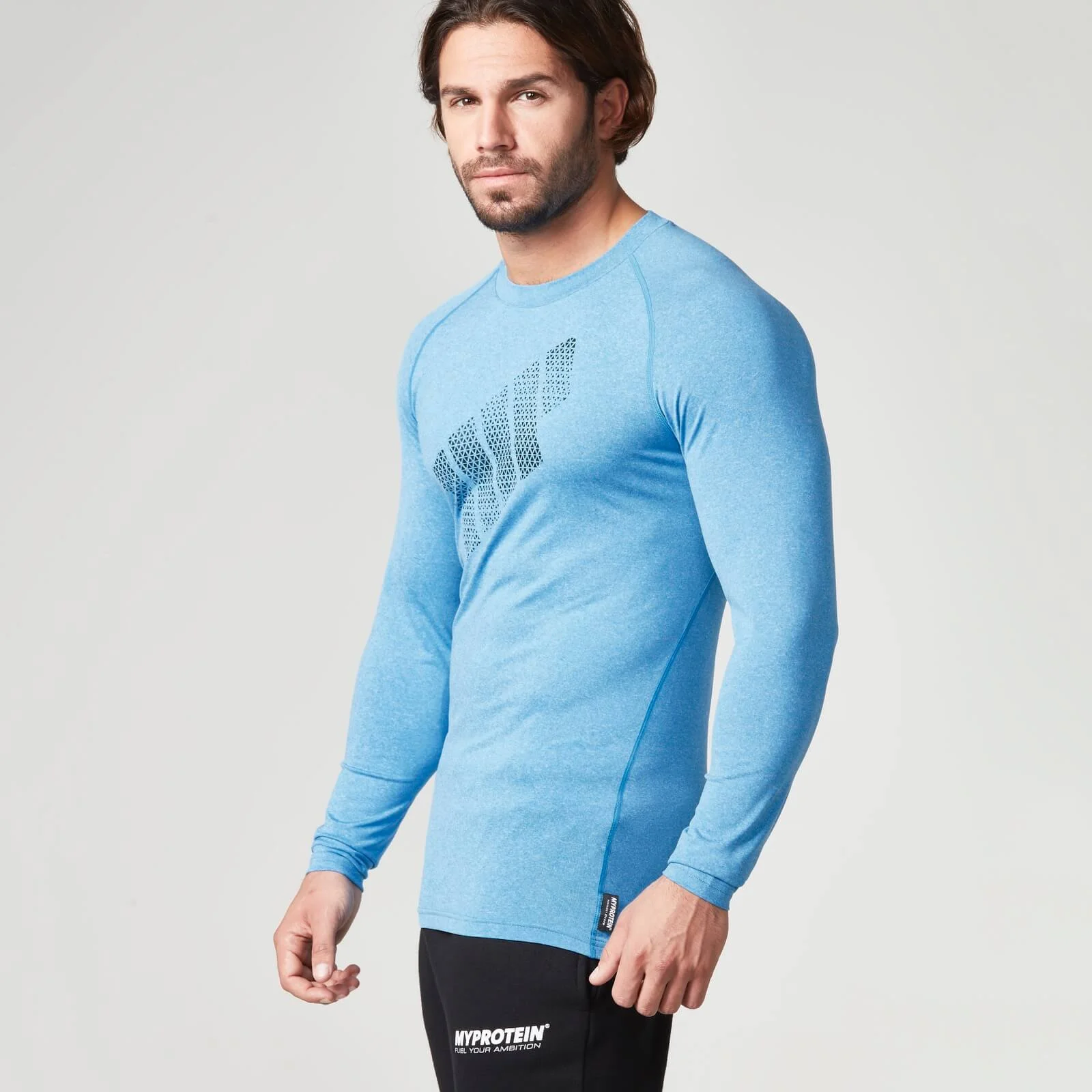 Myprotein Men's Mobility Long Sleeve Top - Blue - L - أزرق الصورة 1