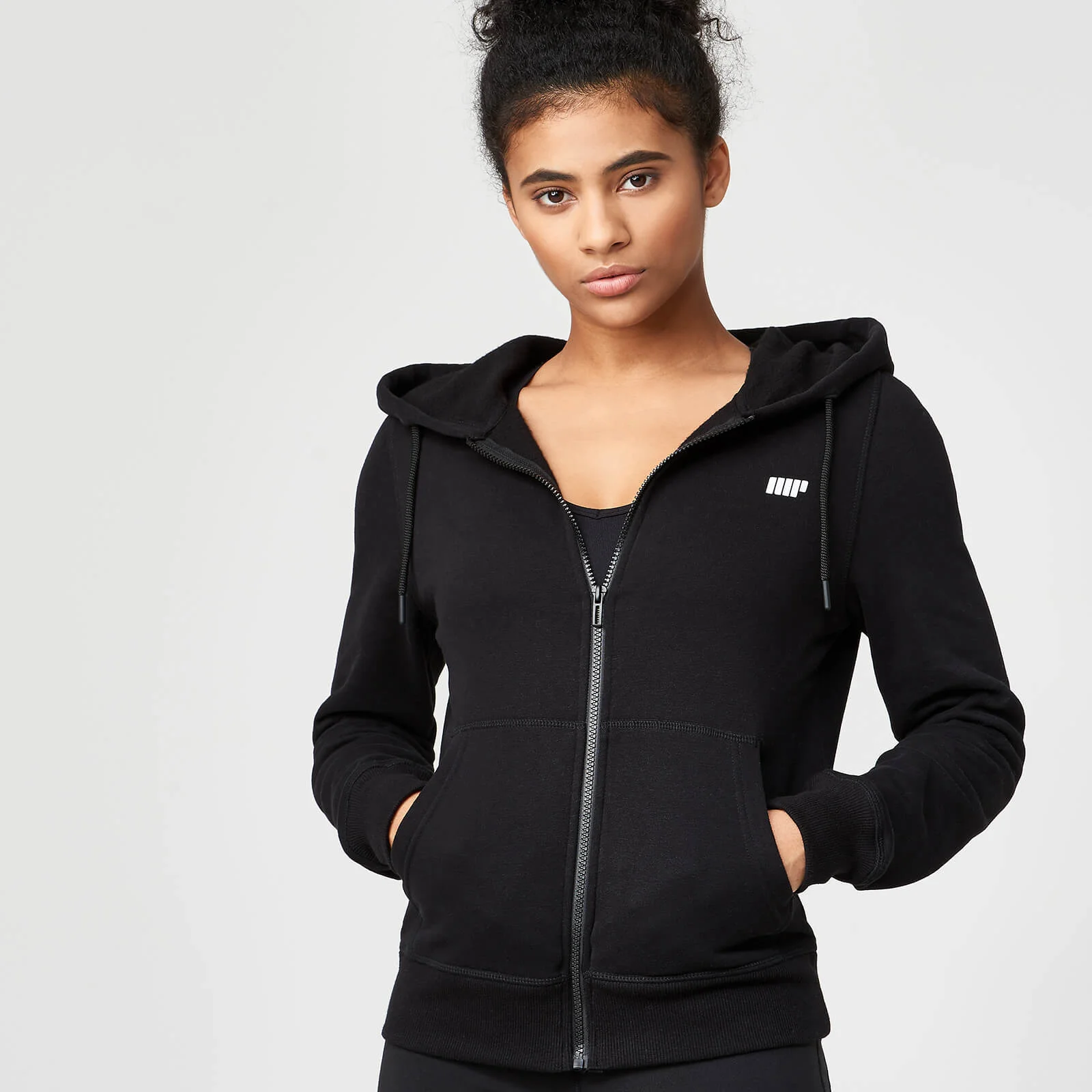 Myprotein Tru-Fit Zip Up Hoodie - XS - أسود الصورة 1