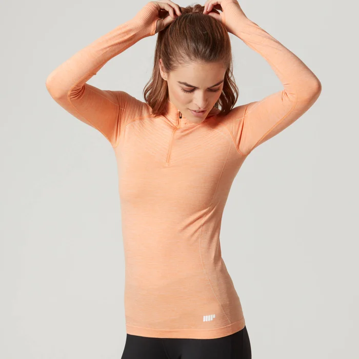 Myprotein Women's Seamless Long Sleeve 1/4 Zip Top