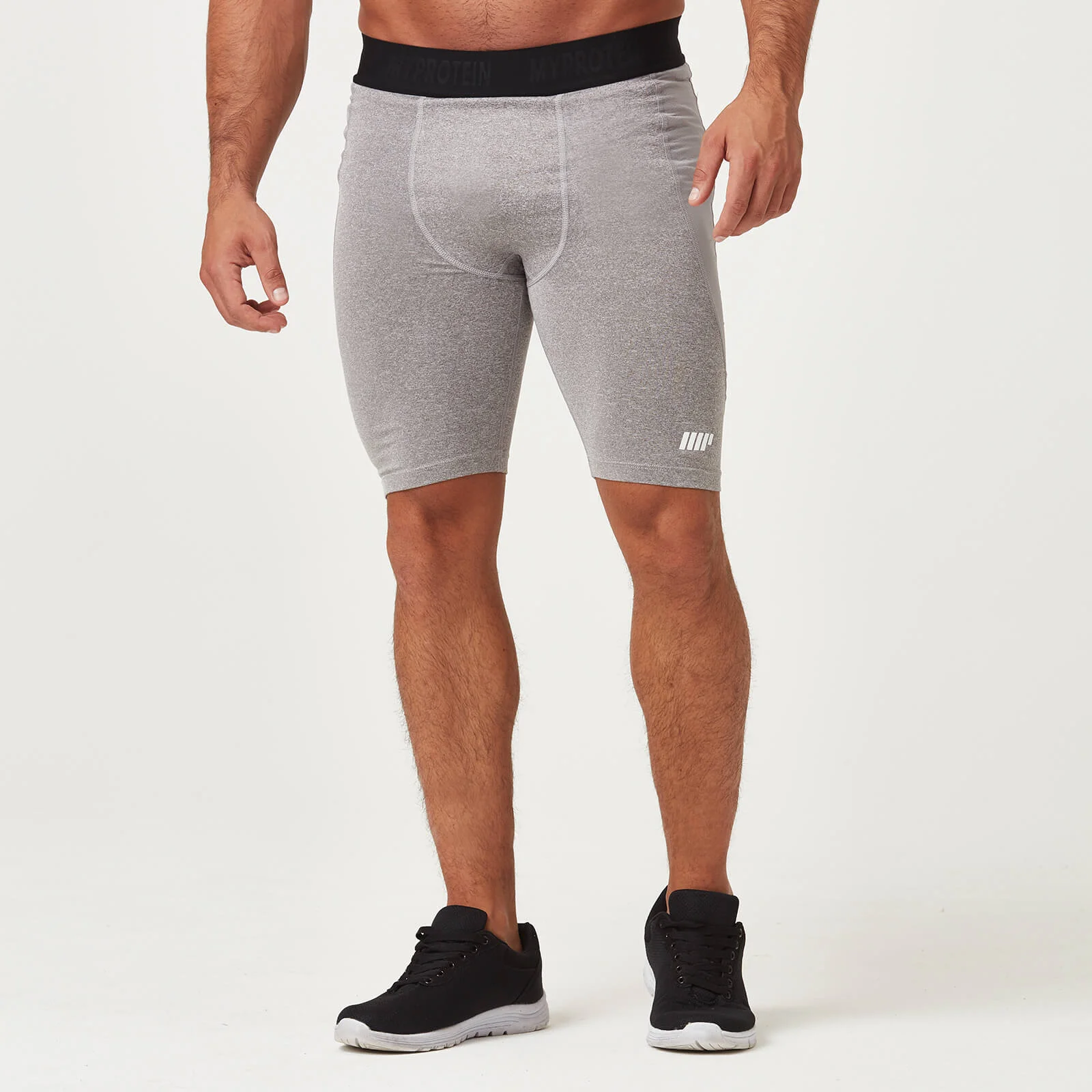Myprotein Charge Compression Shorts - S - نسيج رمادي الصورة 1