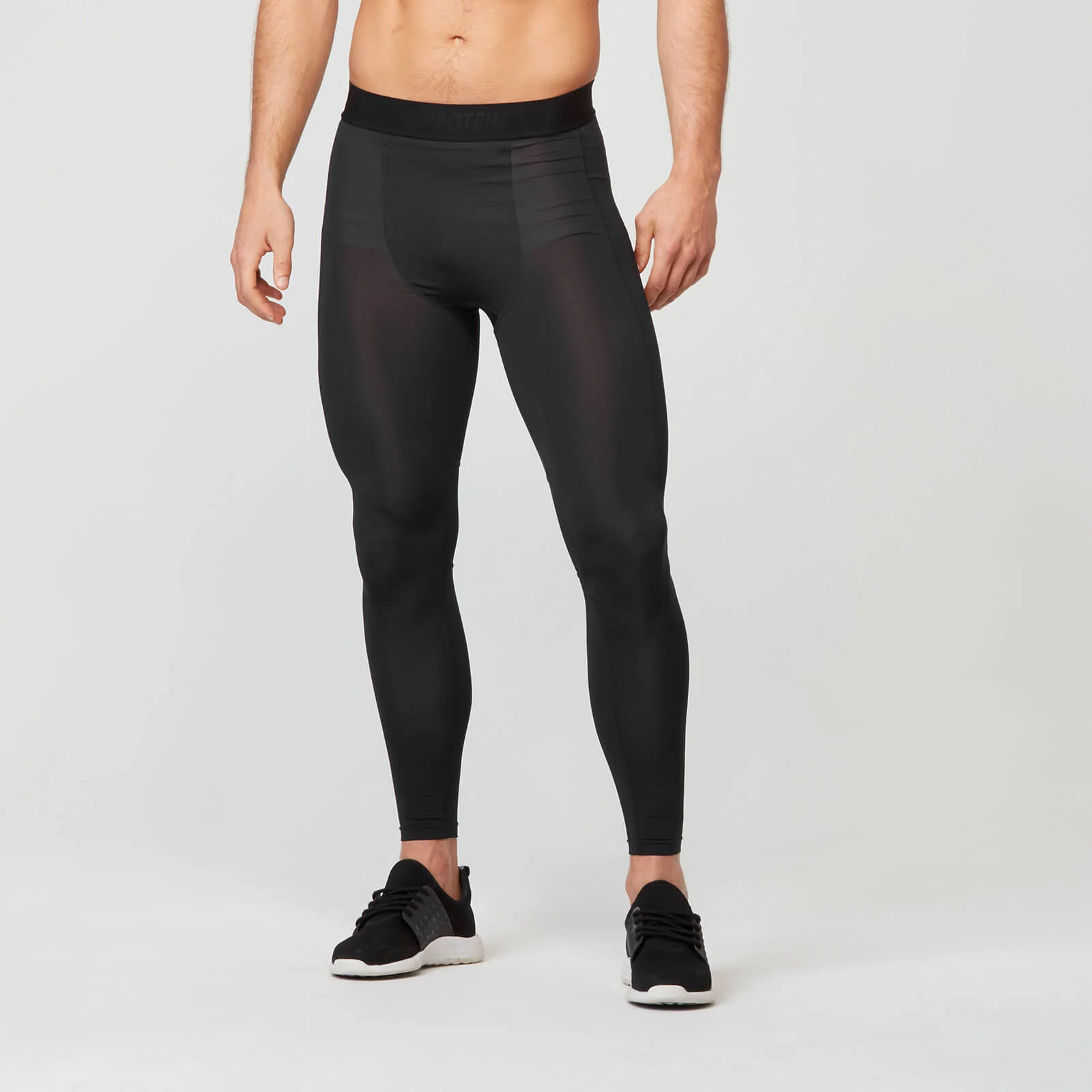 MP Men's Compression Tights - Black - S الصورة 1