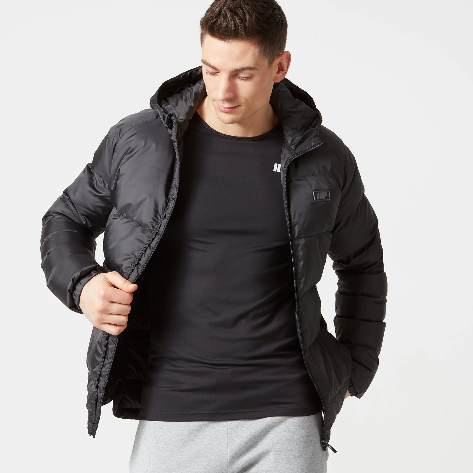 Myprotein Men's Lightweight Puffa Jacket - Black - M - أسود الصورة 1