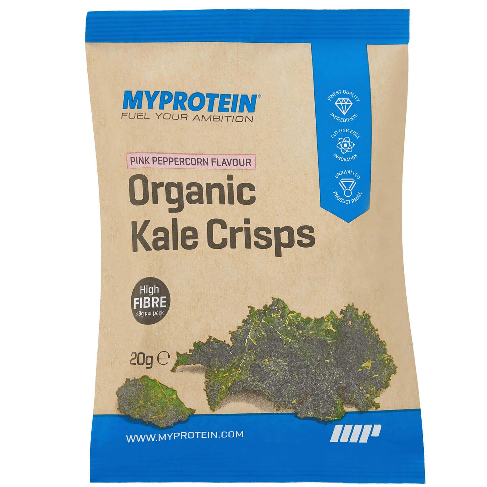 Myprotein Organic Kale Crisps (Sample) - 25g - الفلفل الوردي الصورة 1