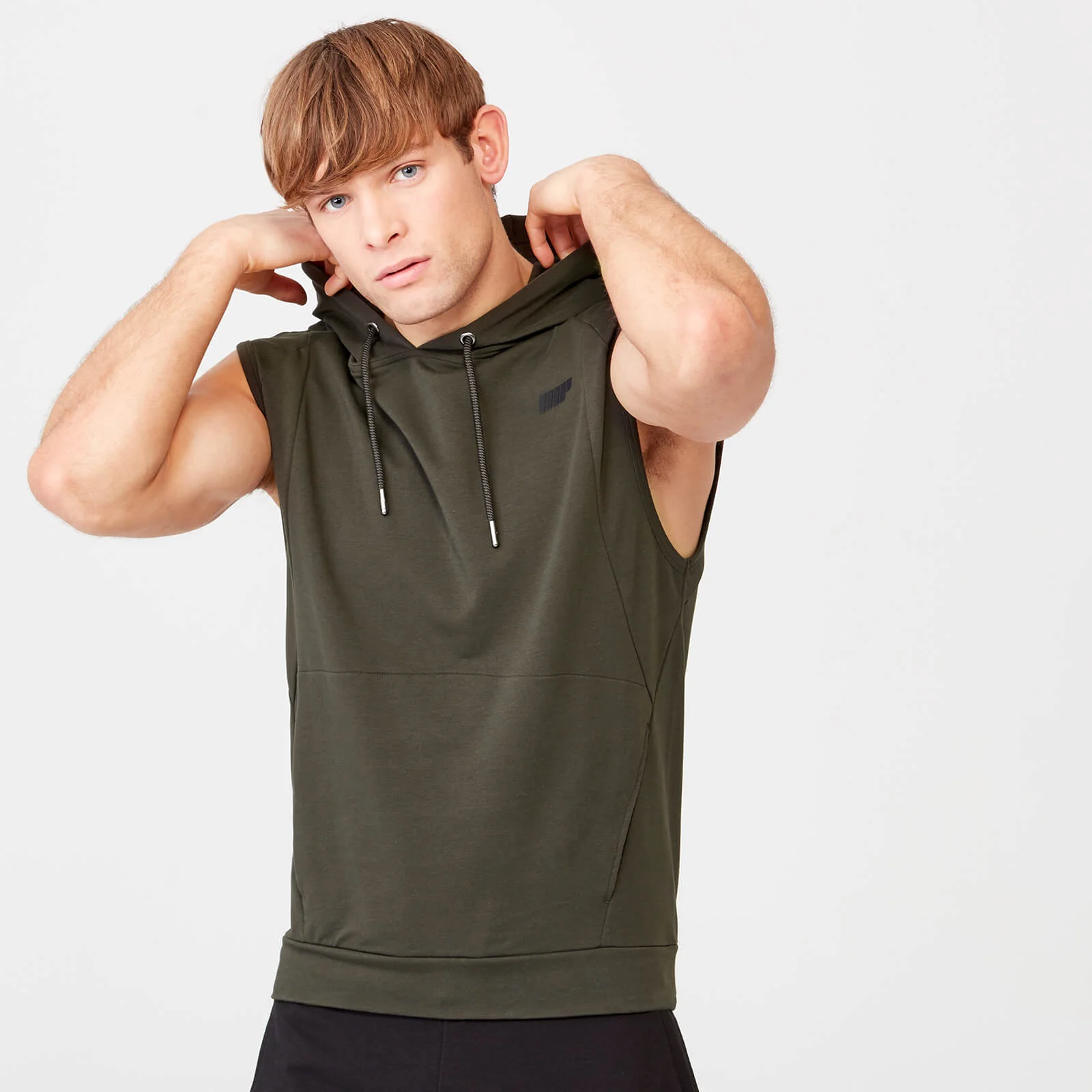 MP Form Sleeveless Hoodie - XS - كاكي الصورة 1