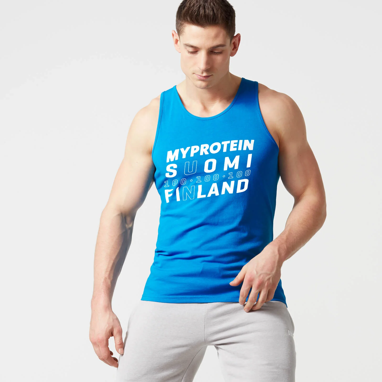 Myprotein Finland Vest - Blue - S - أزرق الصورة 1