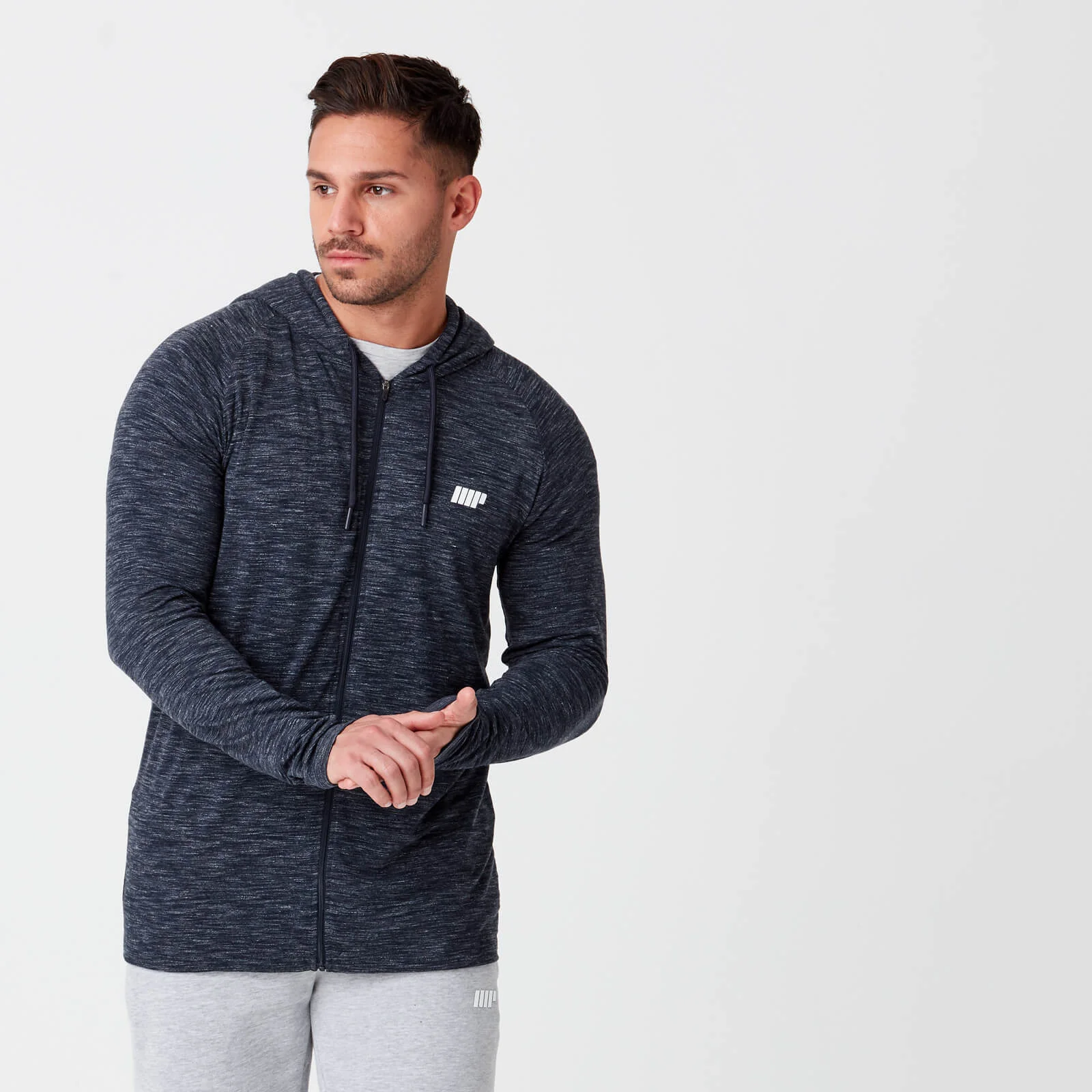 MP Men's Performance Zip Top - Navy Marl - XS الصورة 1