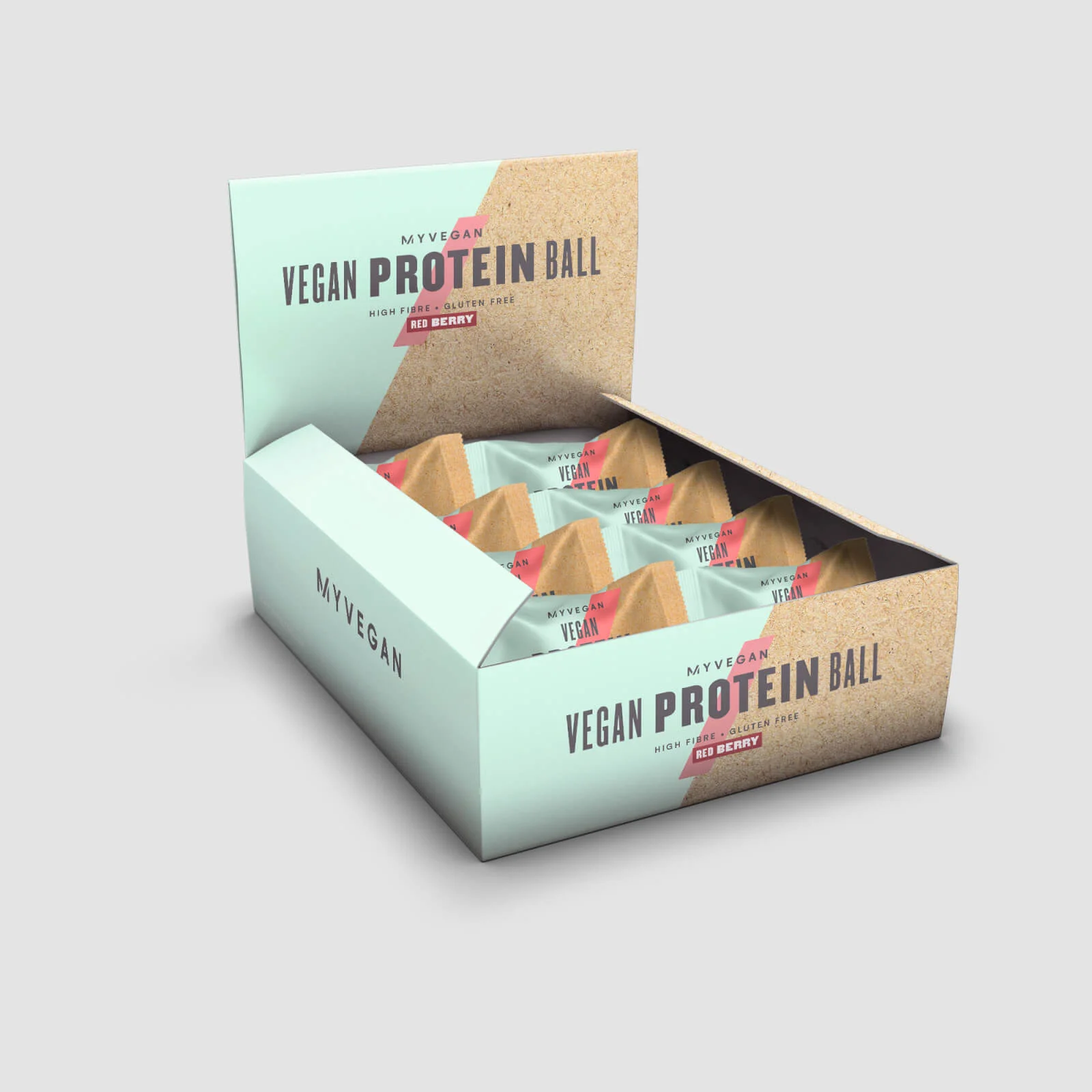 Myprotein Vegan Protein Balls - 12 x 40g - التوت الأحمر الصورة 1