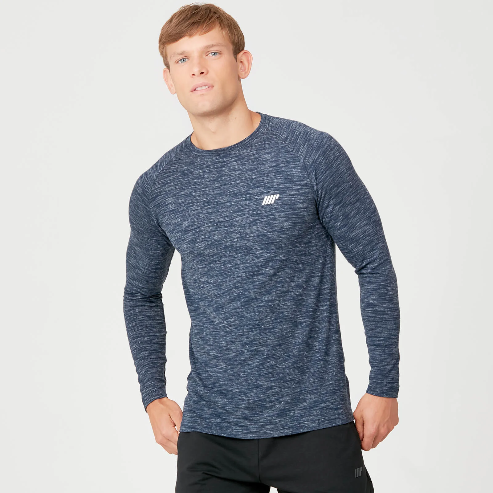 MP Performance Long Sleeve T-Shirt - Navy Marl - XS الصورة 1