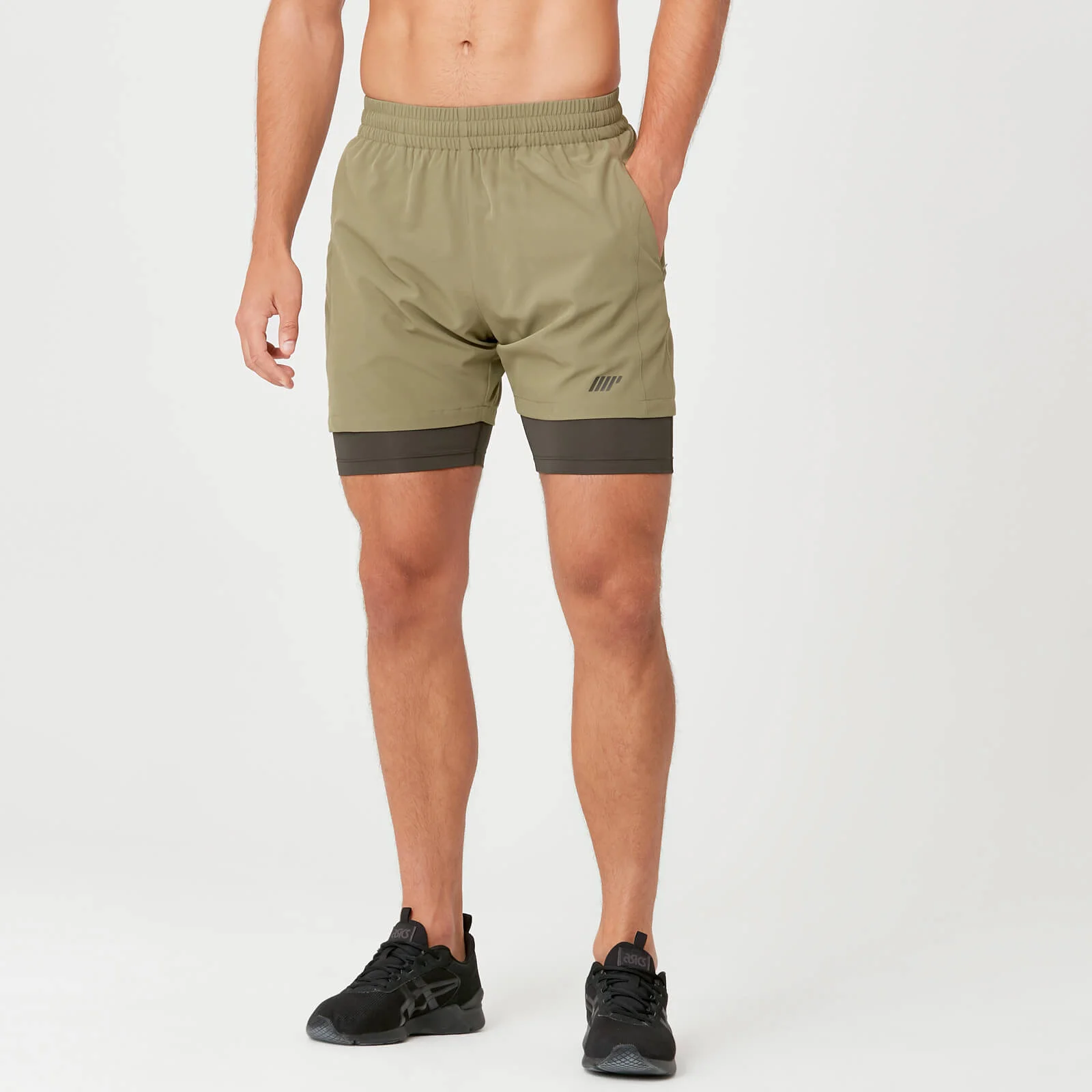 MP Men's Power Shorts - Light Olive - XS الصورة 1