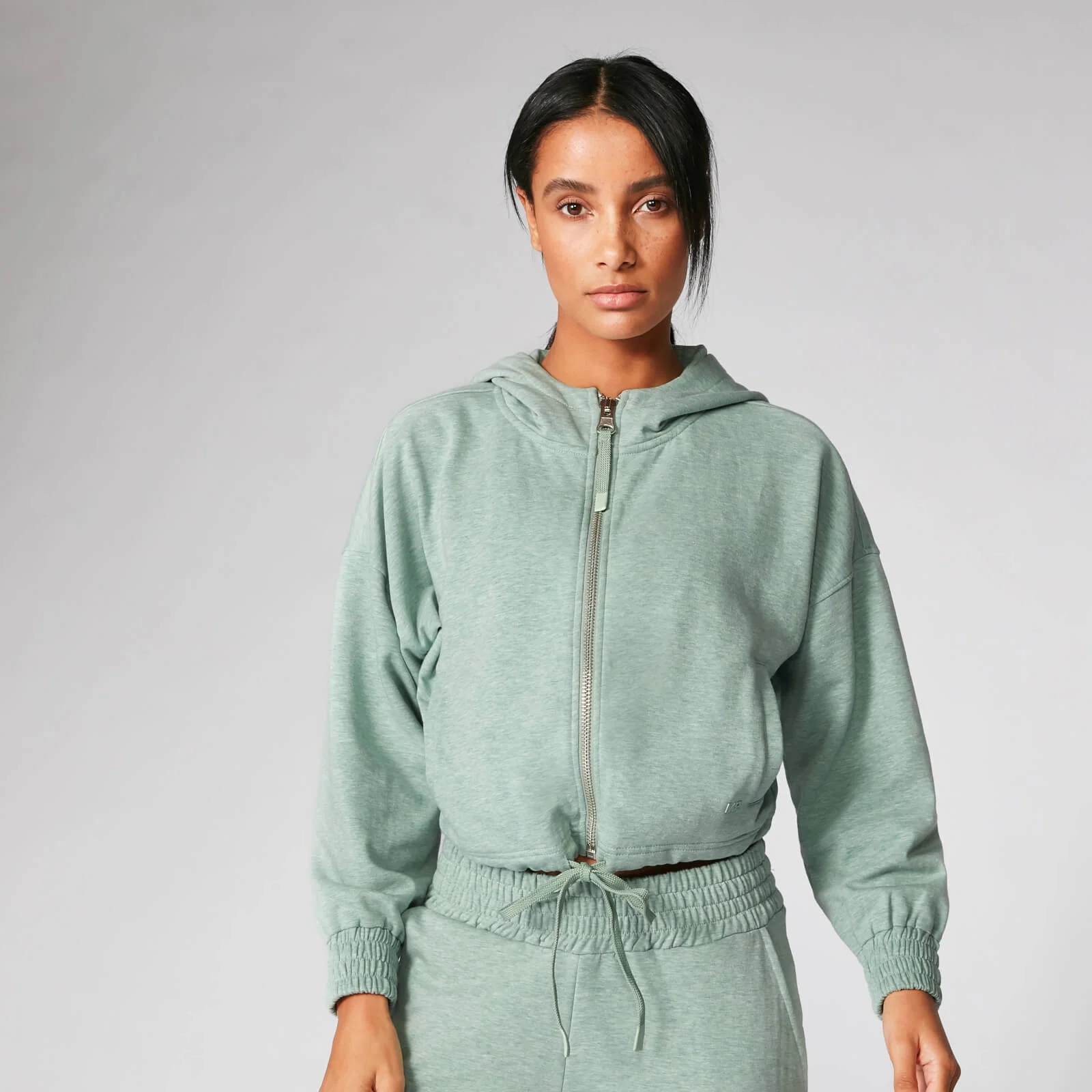 Myprotein Revive Cropped Hoodie - Seafoam Marl - XS الصورة 1