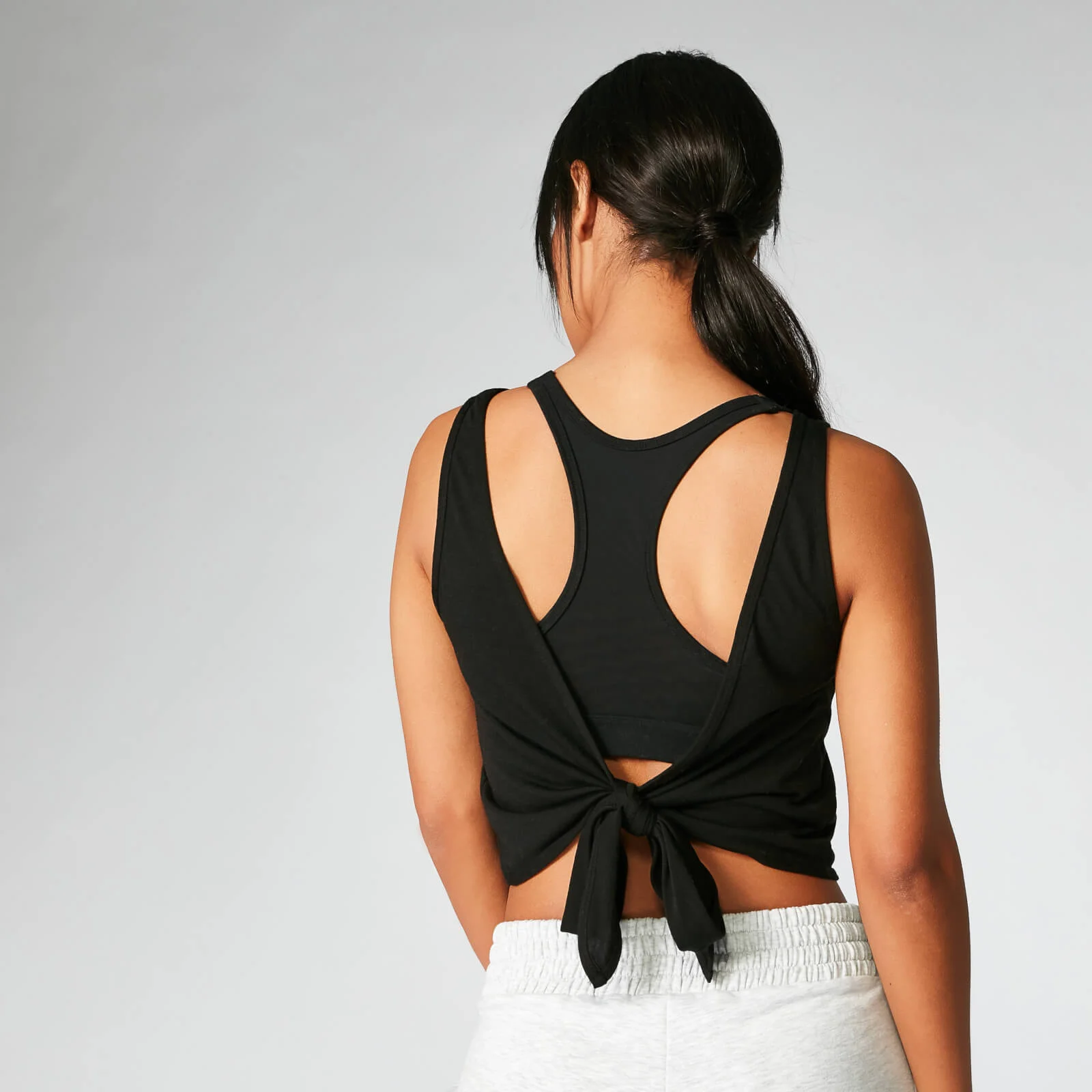 MP Tie-Up Vest - Black - XS الصورة 1