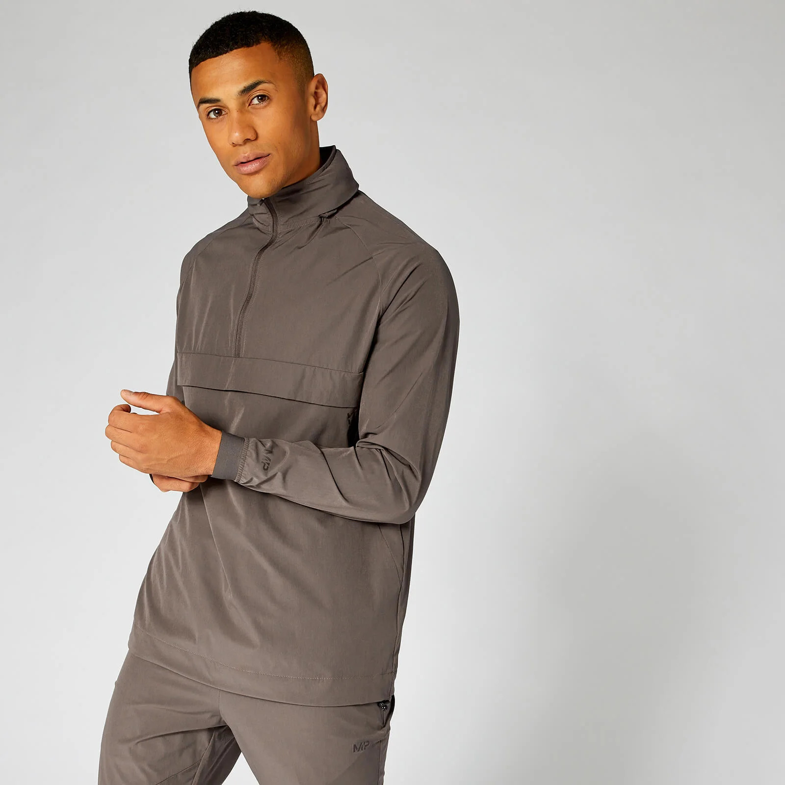 MP Men's Pace 1/2 Zip Pullover - Driftwood - XS الصورة 1