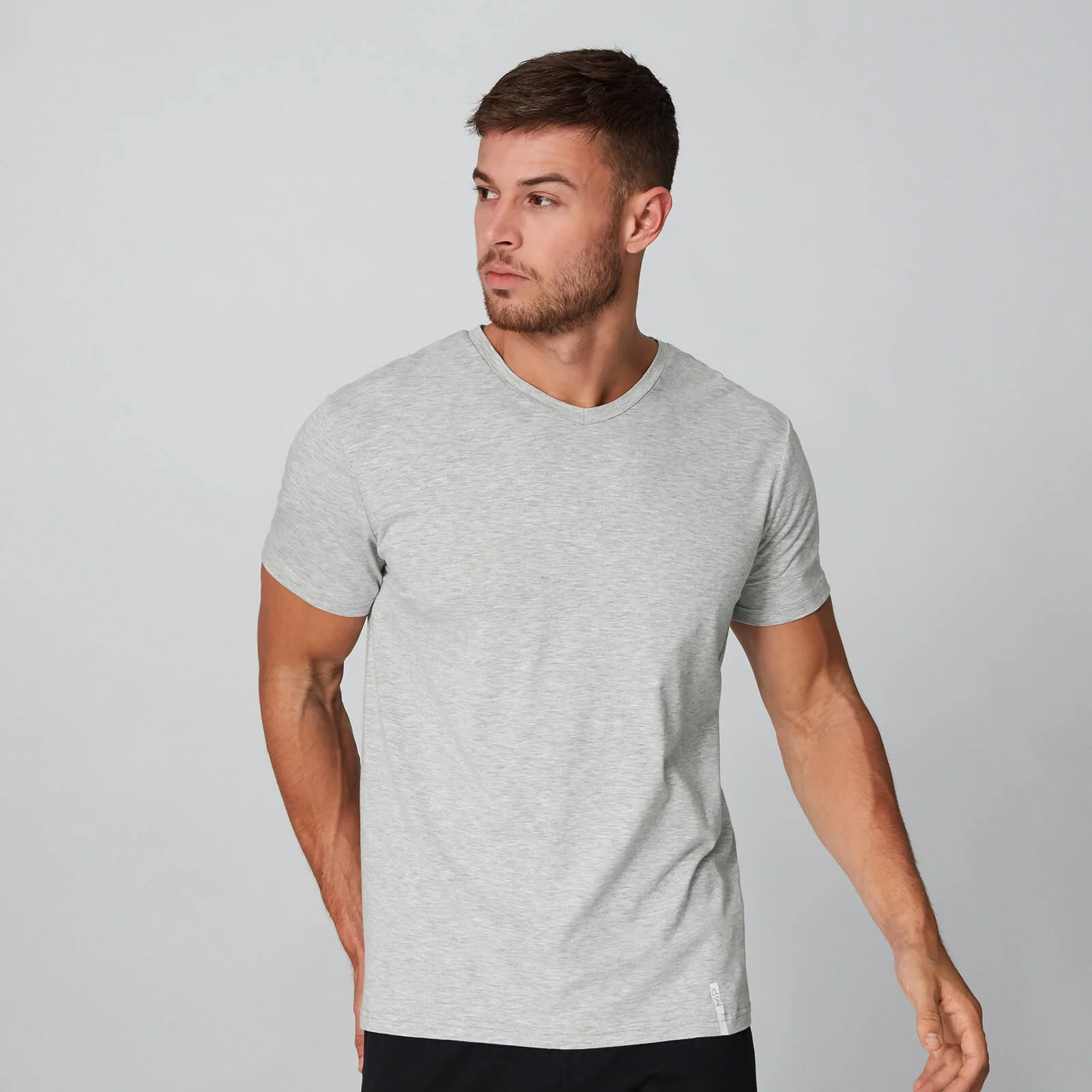 MP Luxe Classic V-Neck - Silver - XS الصورة 1