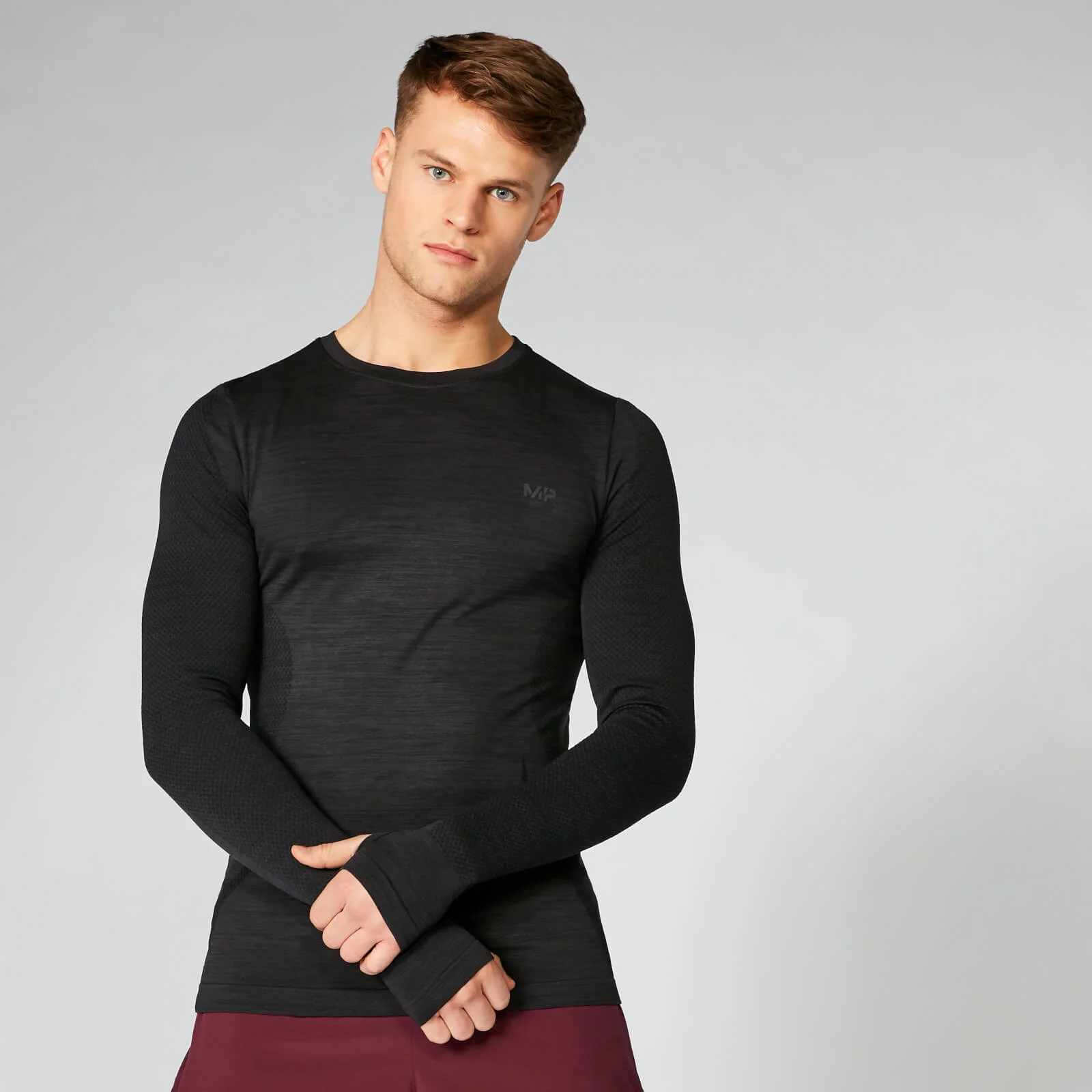 MP Sculpt Seamless Long Sleeve T-Shirt - Slate - XS الصورة 1