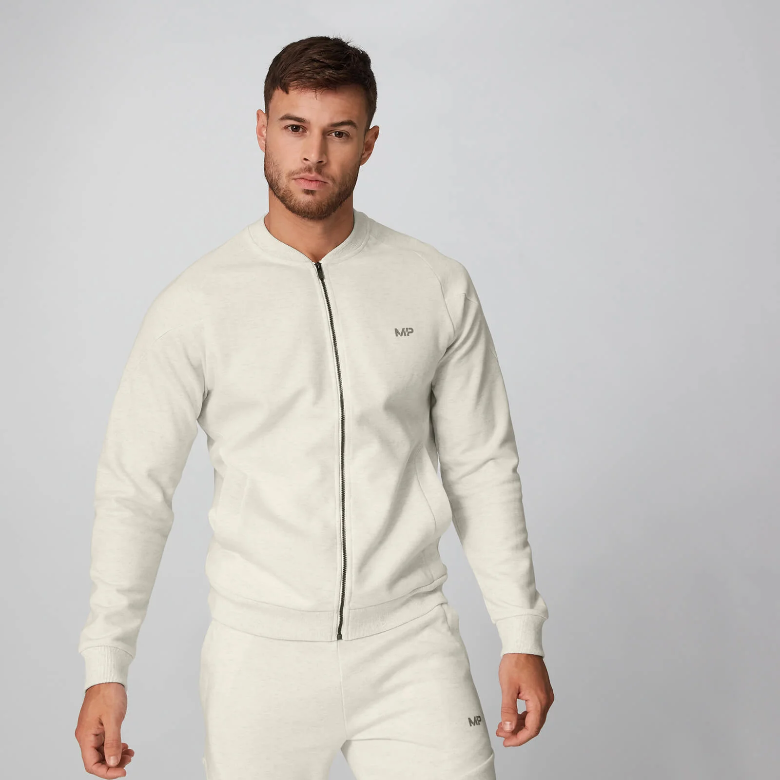 MP Men's City Bomber - Chalk Marl - XS الصورة 1