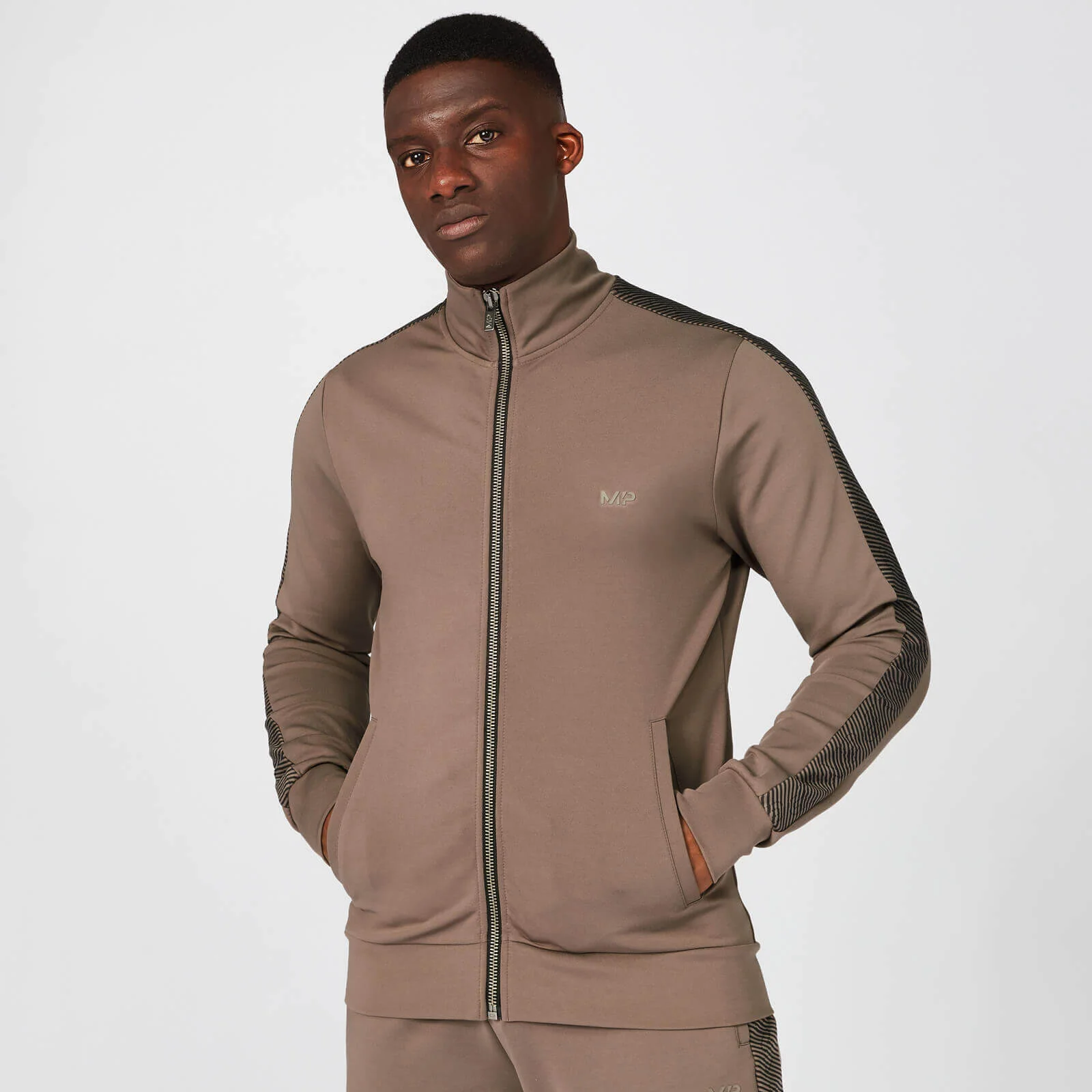 Myprotein Icon Zip Up Jacket - Driftwood - XS - Driftwood الصورة 1