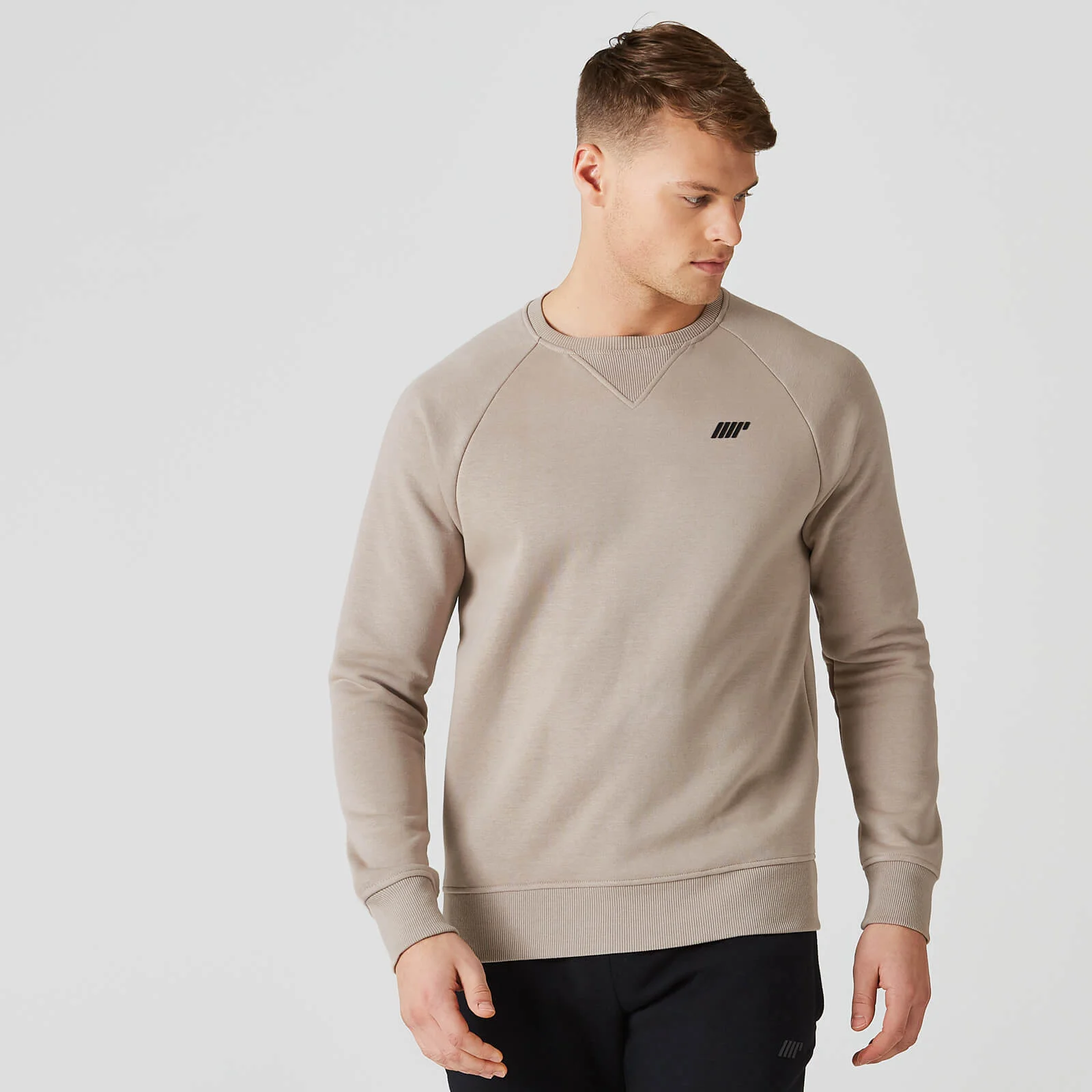 MP Men's Tru-Fit Crew Neck 2.0 - Taupe - XS الصورة 1