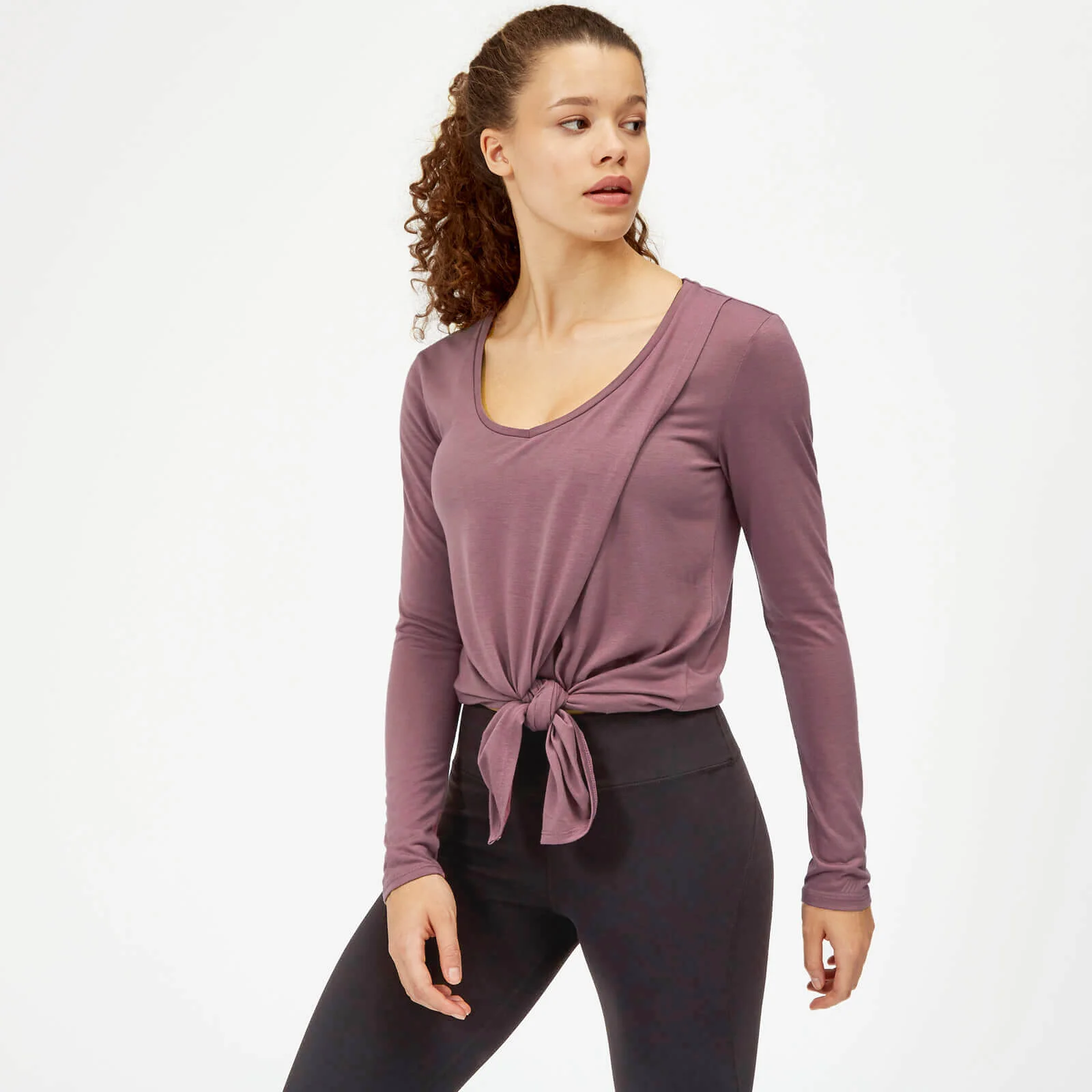 Myprotein Twist Long Sleeve T-Shirt - Mauve - XS الصورة 1