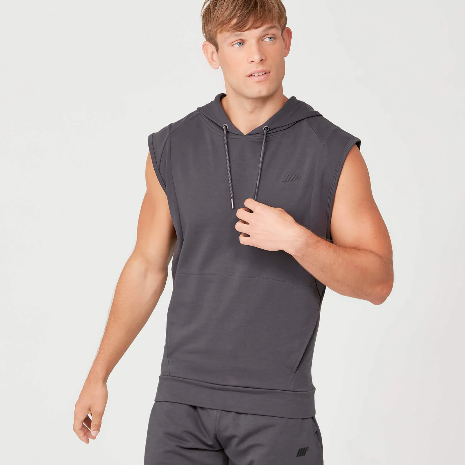 MP Form Sleeveless Hoodie - Slate - XS الصورة 1