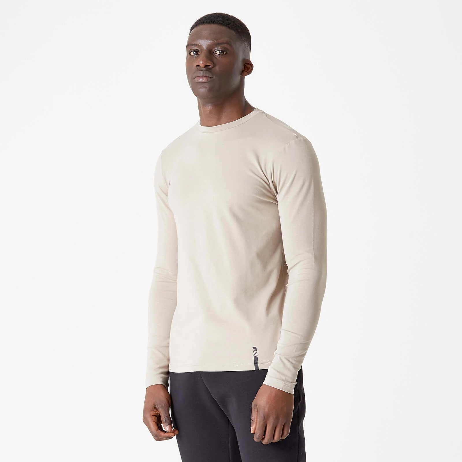 Myprotein Luxe Classic Long Sleeve Crew - Taupe - XS الصورة 1