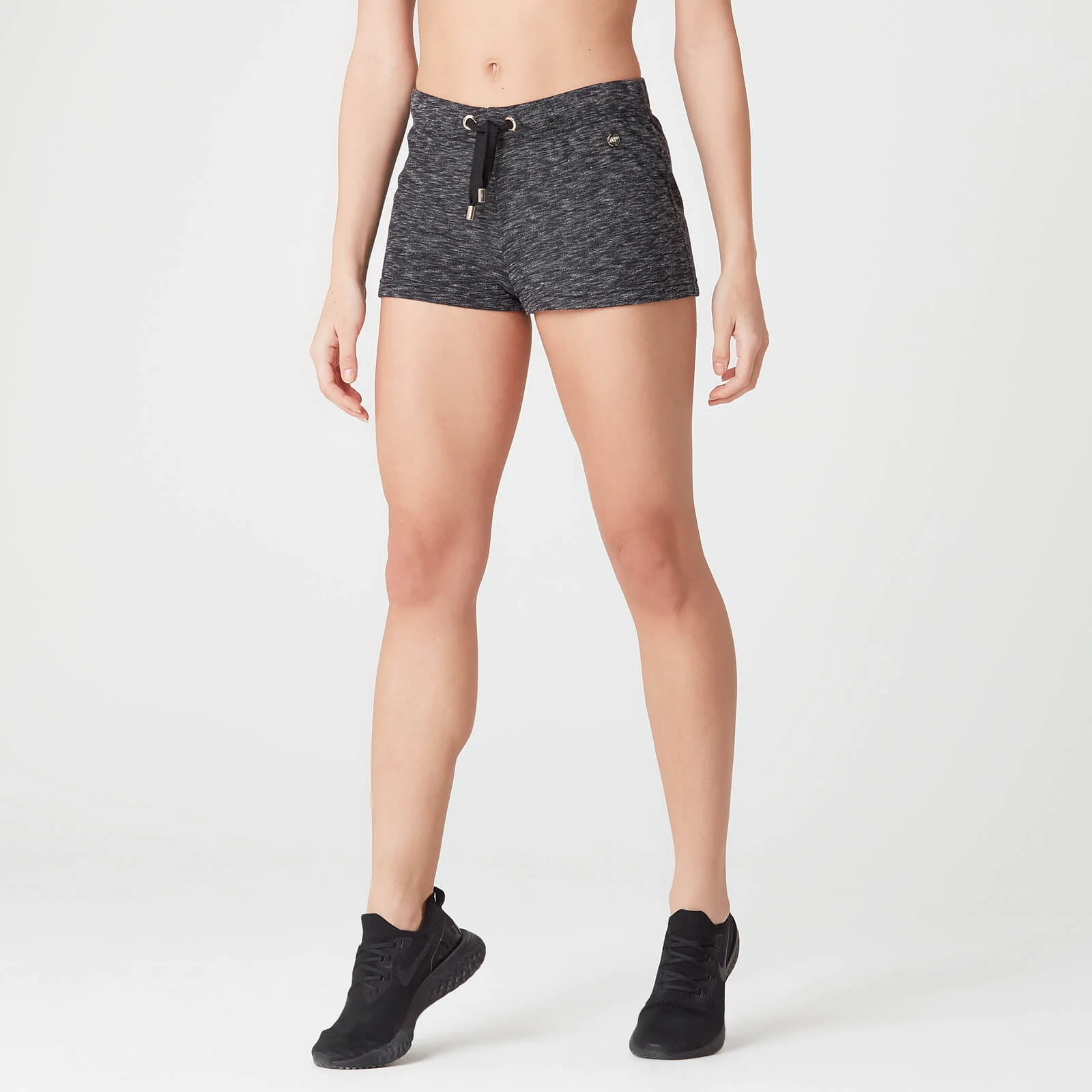MP Luxe Lounge Shorts - Black Heather - XS الصورة 1