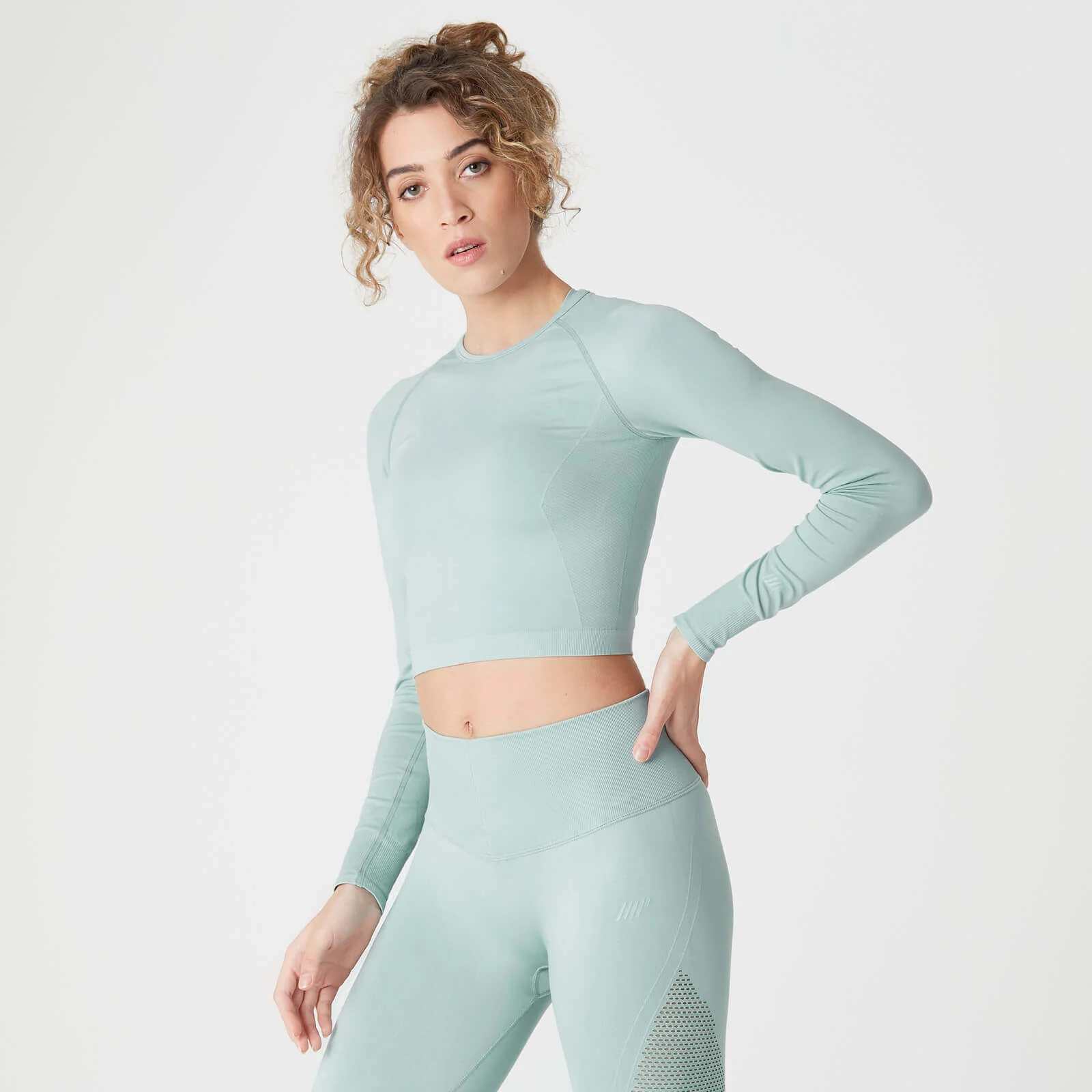 MP Shape Seamless Crop Top Seafoam - XS الصورة 1