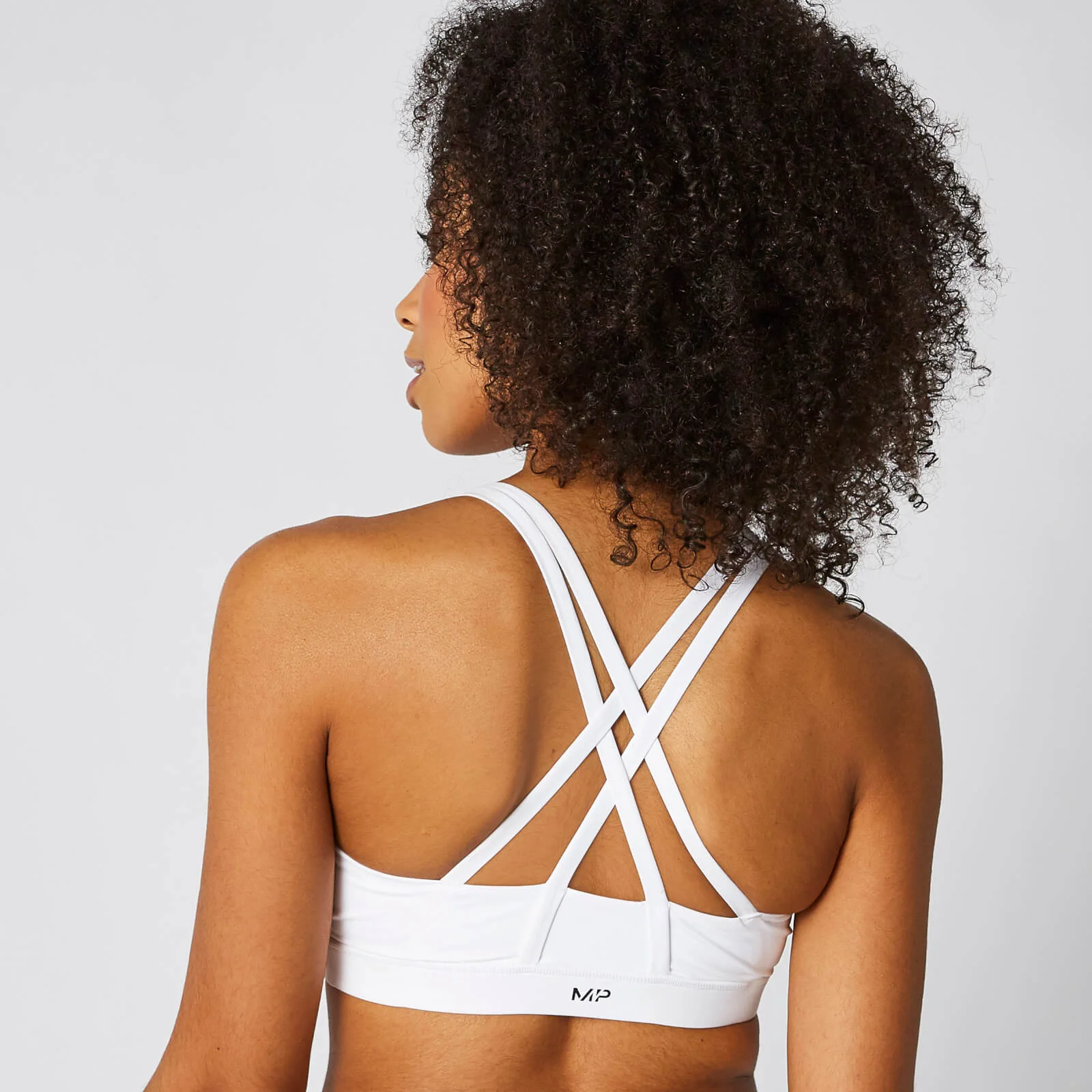 MP Women's Essentials Training Sports Bra - White - XS الصورة 1
