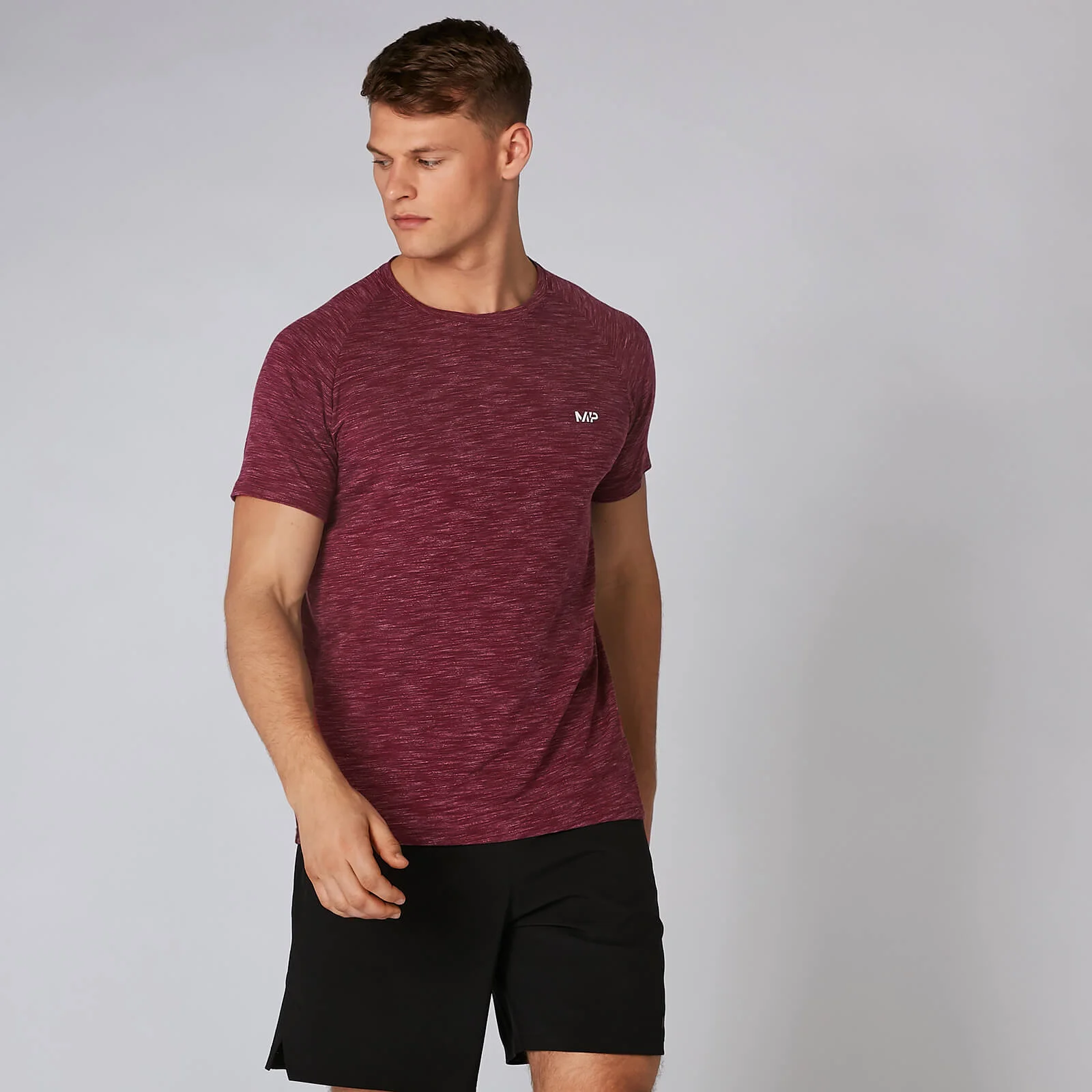 MP Men's Performance T-Shirt - Burgundy Marl - XS الصورة 1