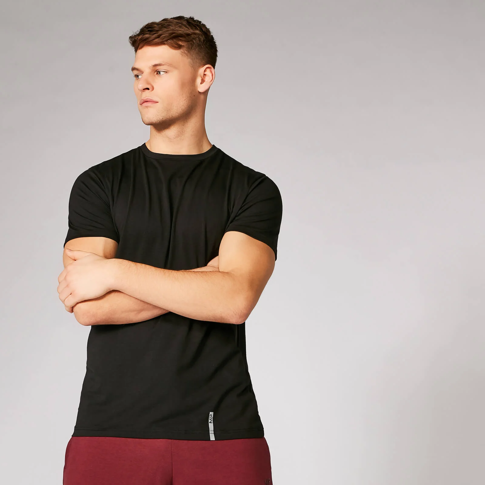 MP Men's Luxe Classic Crew T-Shirt - Black - XS الصورة 1