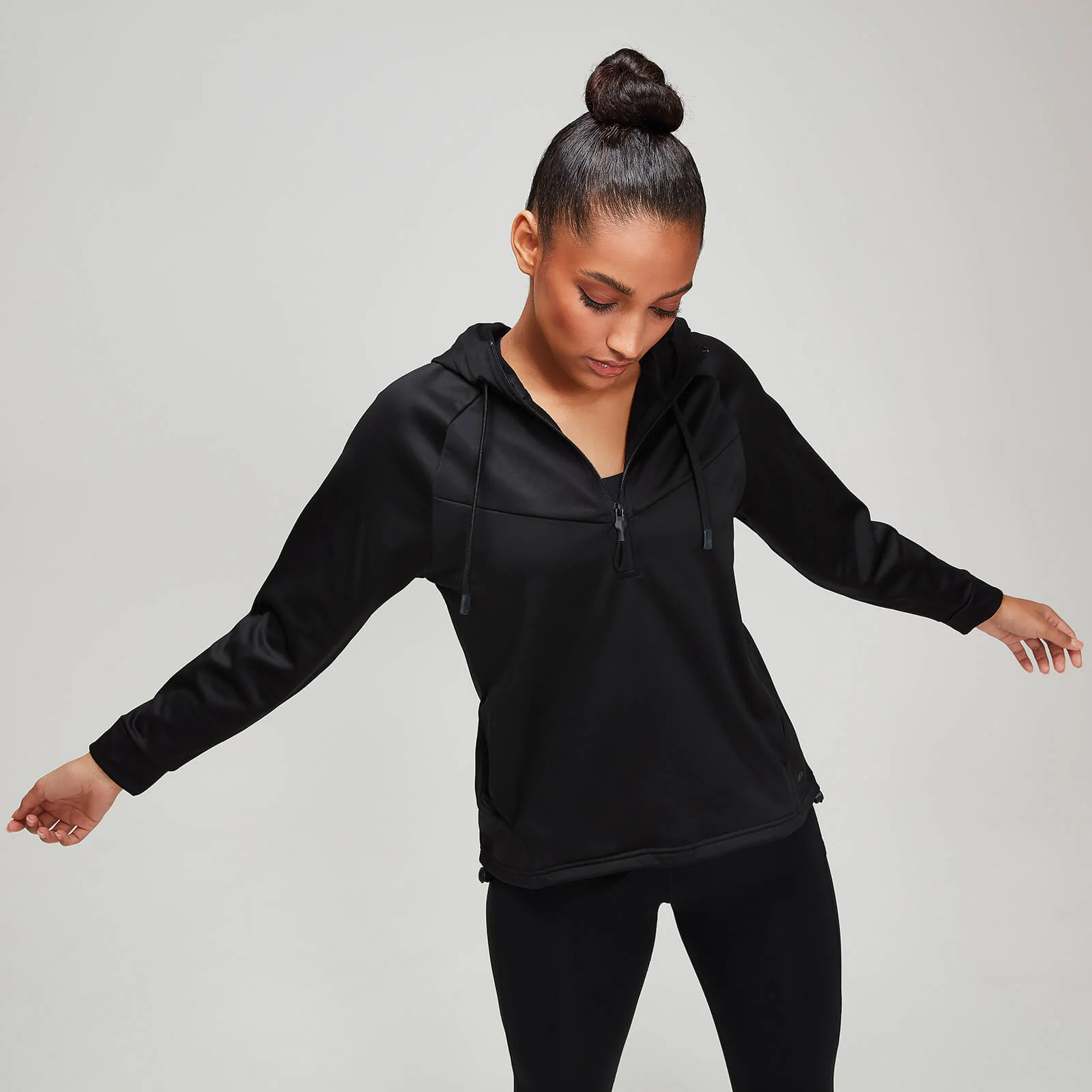 MP Women's Tech Pull Over Hoodie - Black - XS الصورة 1