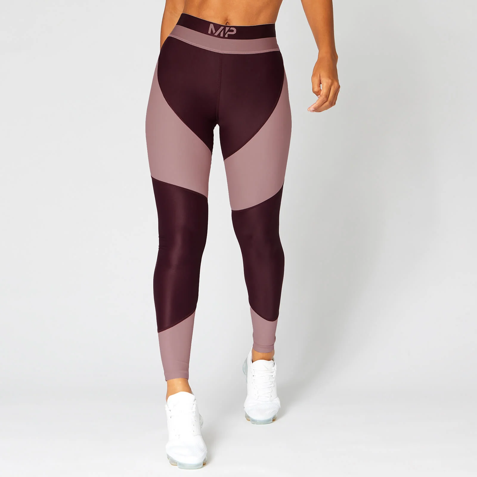 MP Women's Metallic Panelled Leggings - Malbec - XS الصورة 1