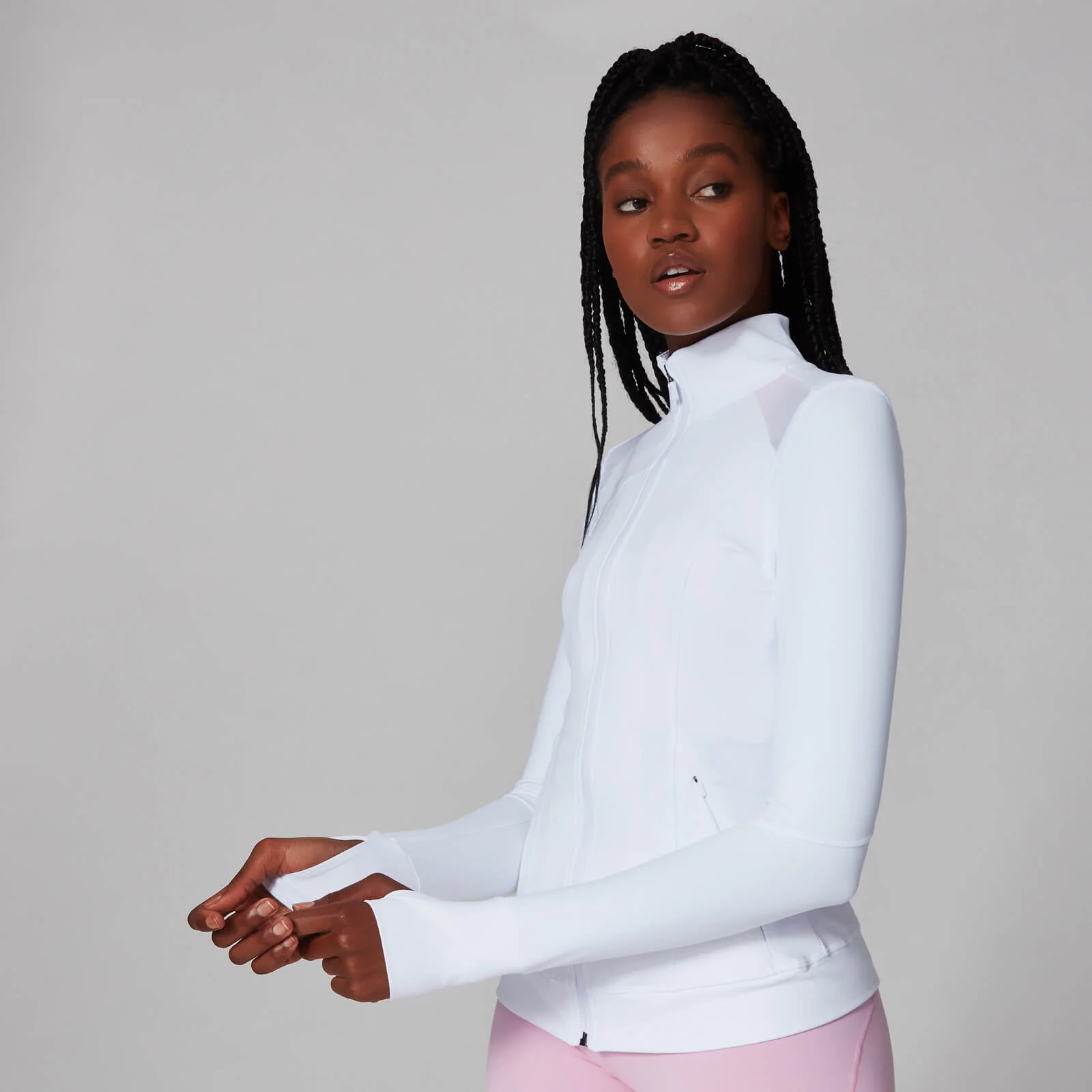 MP Women's Power Mesh Jacket - White - XS الصورة 1