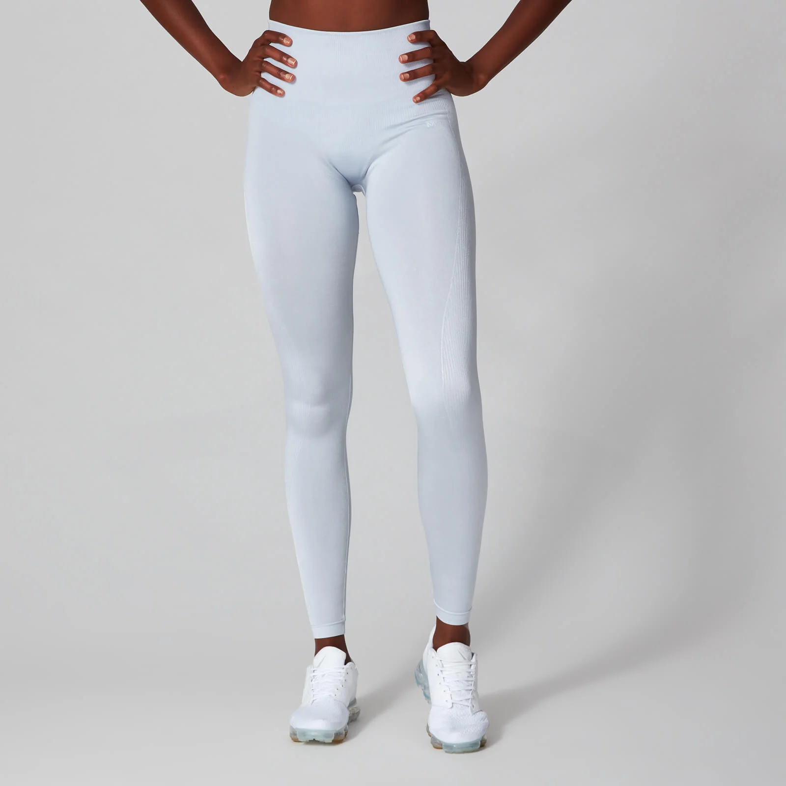 MP Women's Metallic Shape Seamless Leggings - Sleet - XS الصورة 1