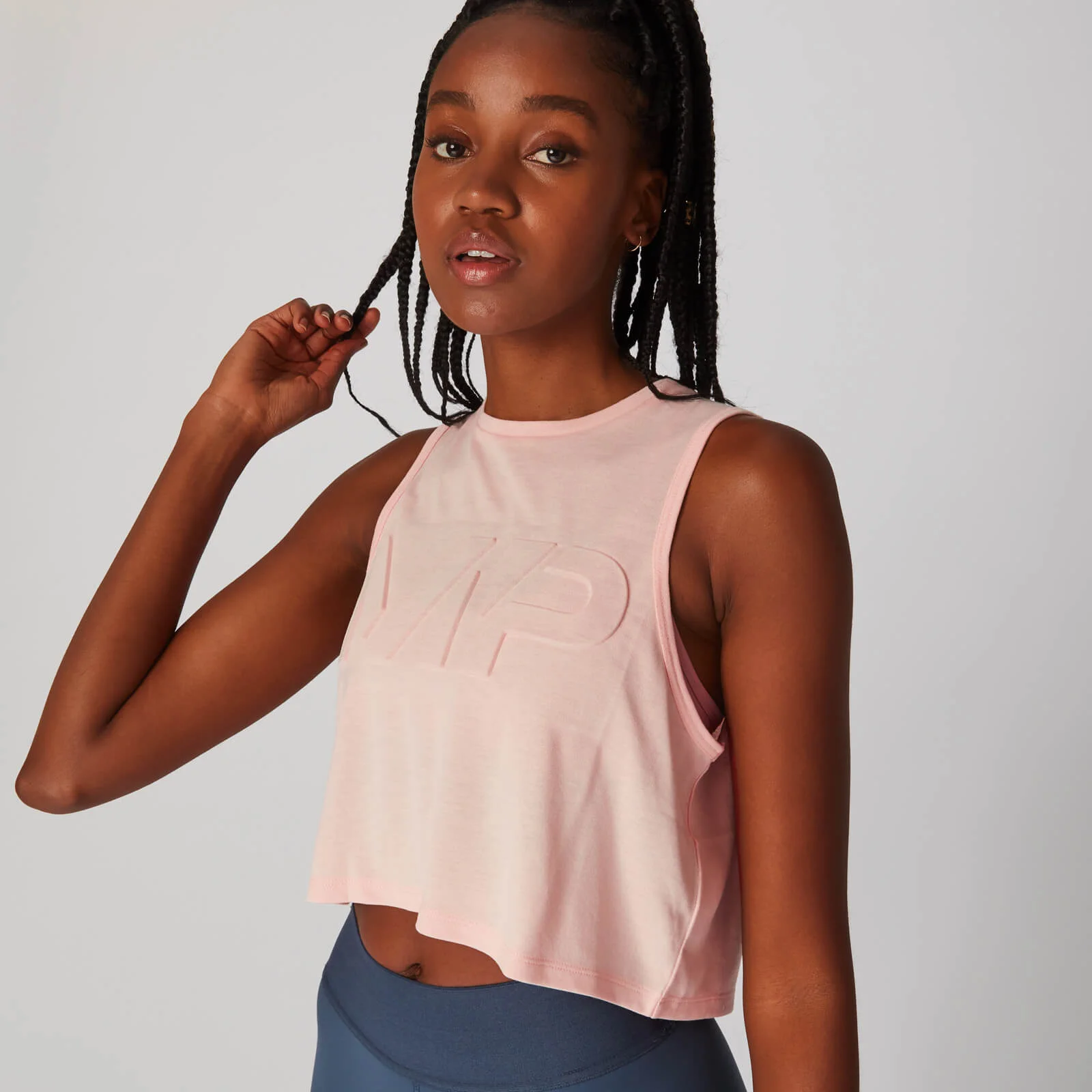 MP Embossed Reach Vest - Pearl Blush - XS الصورة 1