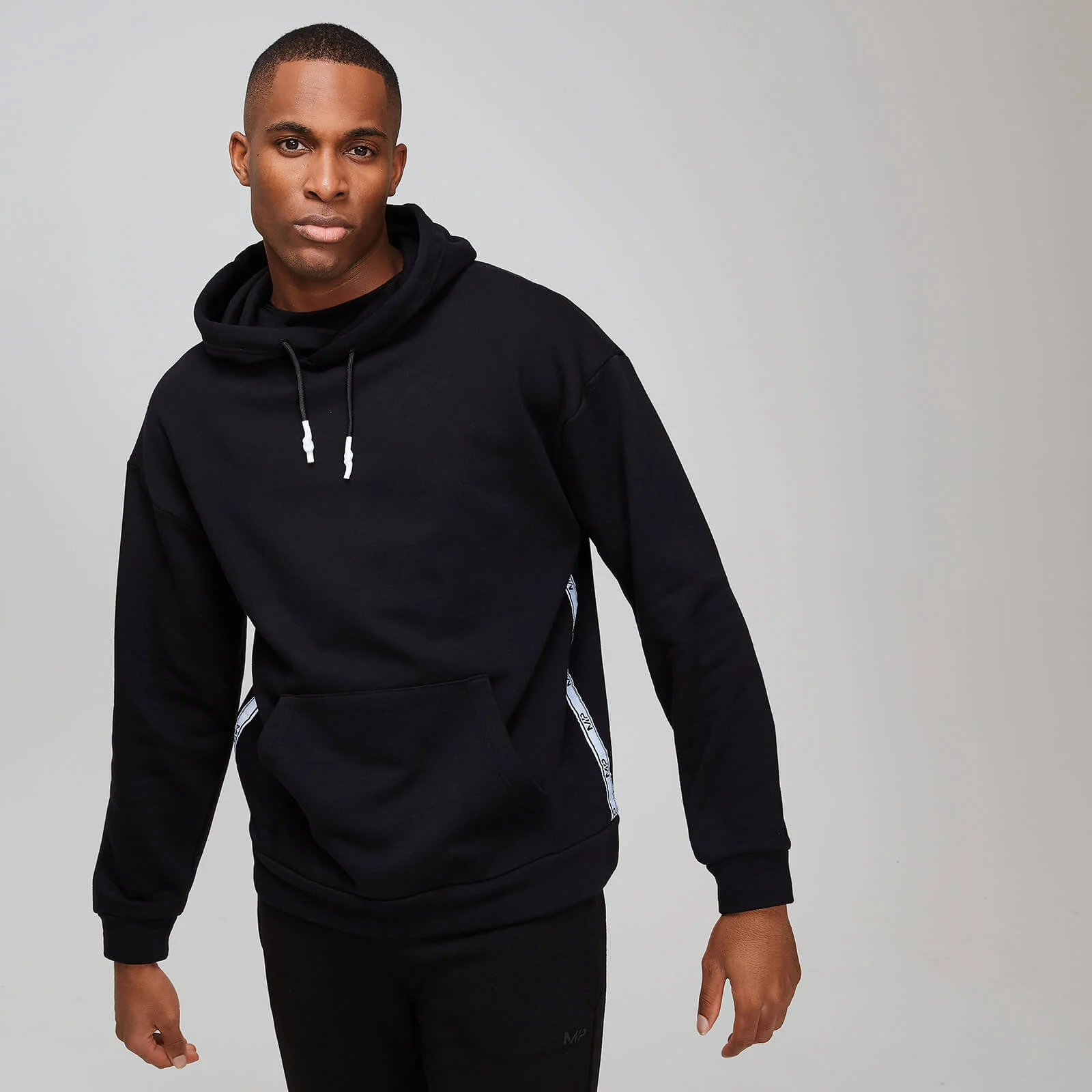 MP Tape Hoodie - Black - XS الصورة 1