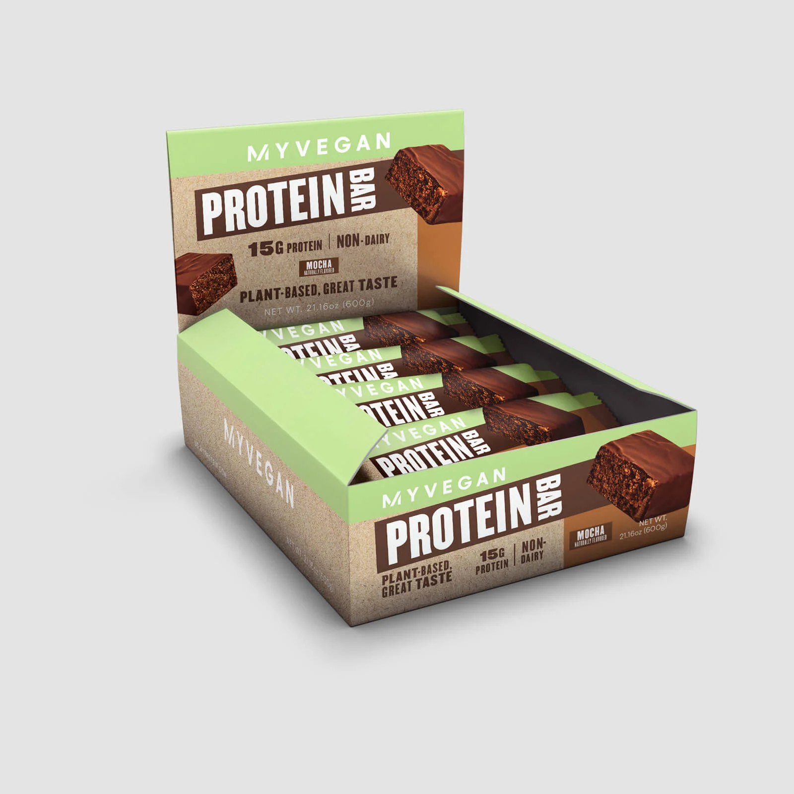 Myprotein Vegan Protein Bar (USA) - 12 x 50g - موكا الصورة 1