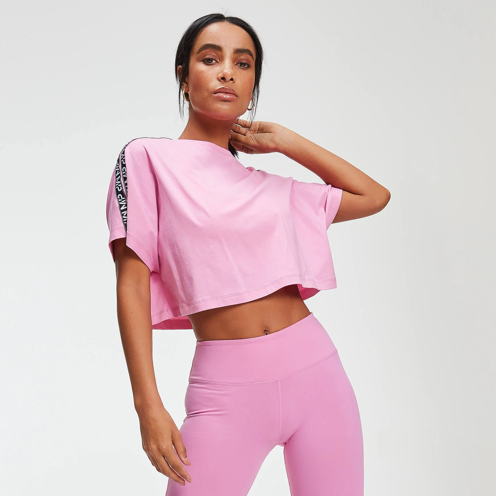 MP Power Women's Crop Tape T-Shirt - Candy - XS الصورة 1