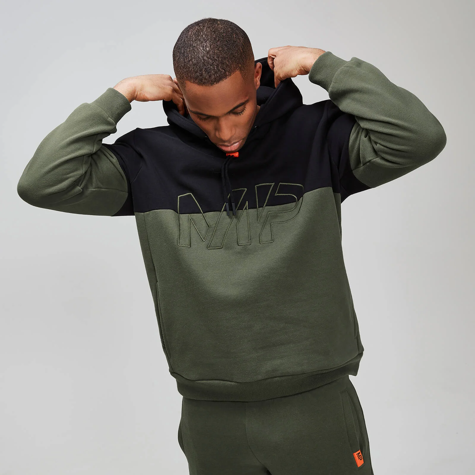 MP Rest Day Men's Split Overhead Hoodie - Army Green - XS الصورة 1