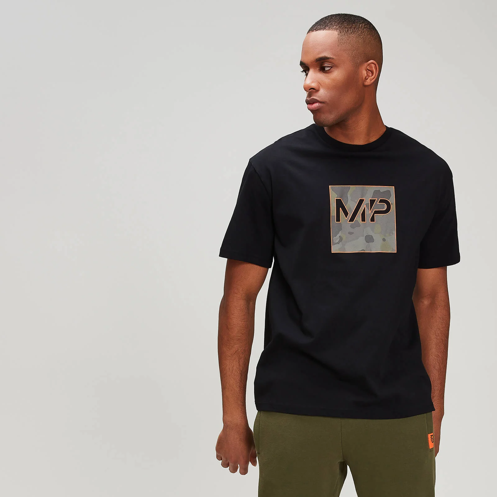 MP Men's Rest Day Camo Square T-Shirt - Black - XS الصورة 1