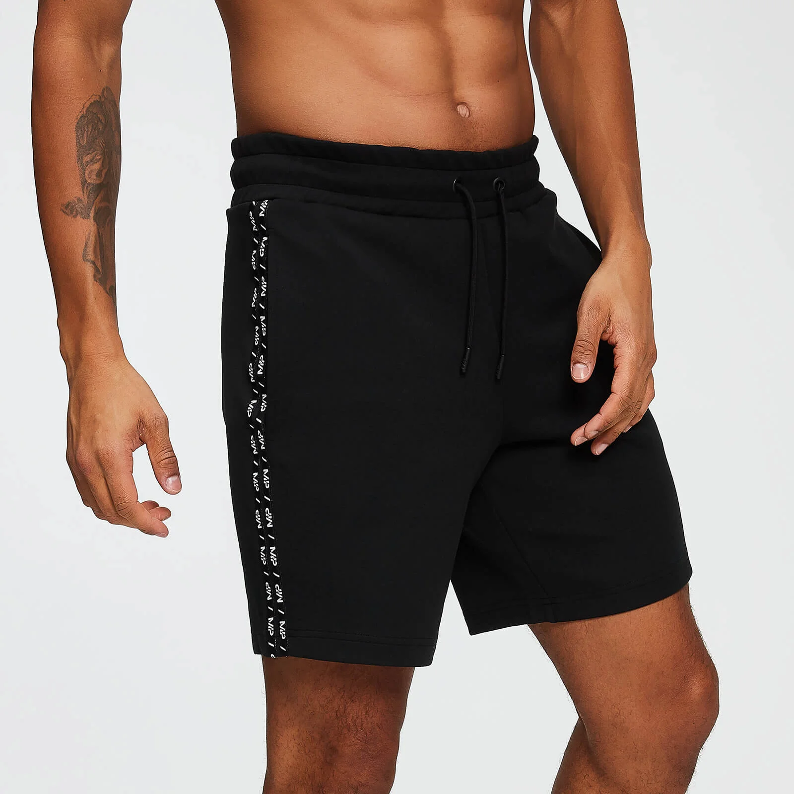 MP Men's Rest Day Double Tape Tricot Shorts - Black - XS الصورة 1