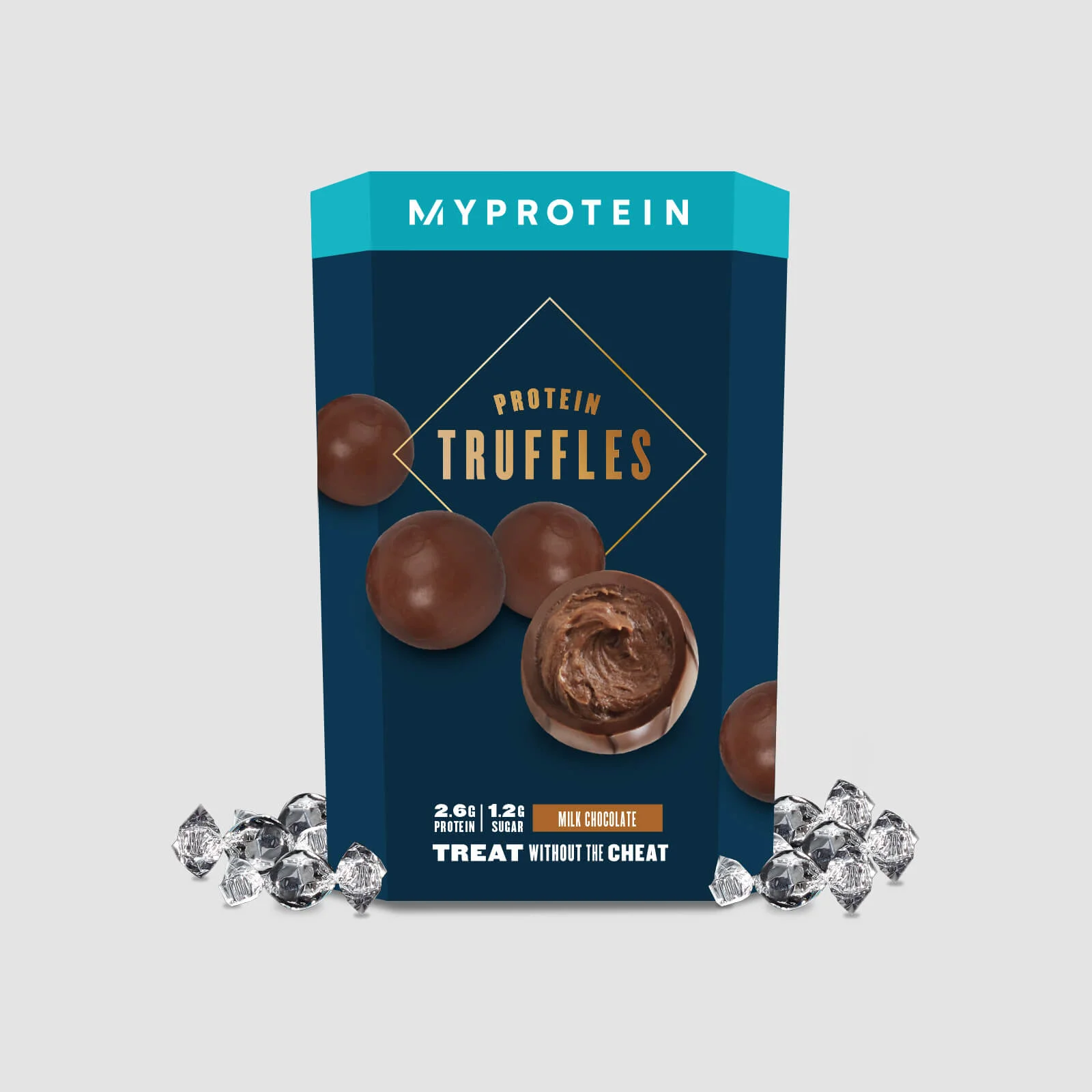 Myprotein Protein Truffles - 12 x 10g - شوكولاتة بالحليب الصورة 1