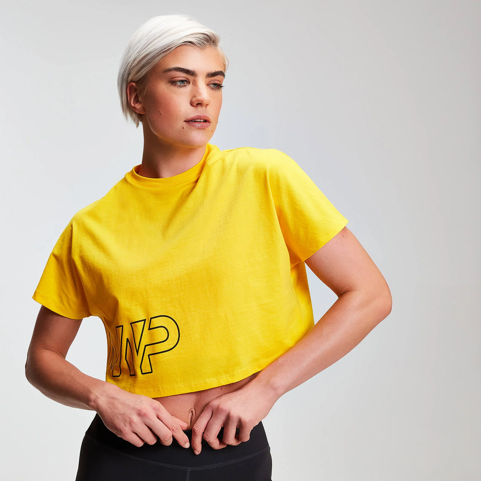 MP Power Women's Cropped T-Shirt - Buttercup - XS الصورة 1