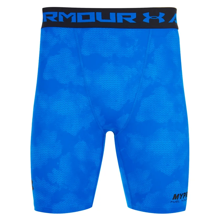 Under Armour Men's Heat Gear Compression Shorts - Blue