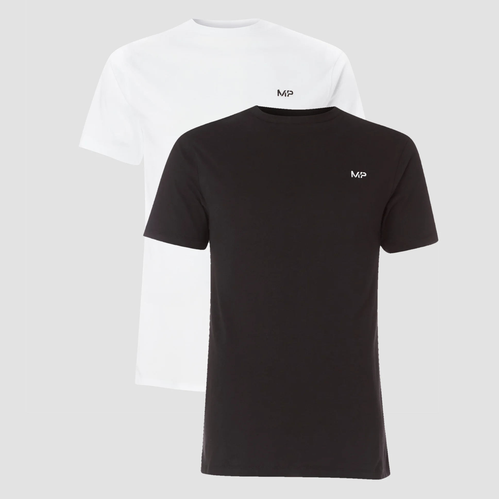 MP Men's Rest Day Short Sleeve T-Shirt - Black/White (2 Pack) - XS الصورة 1