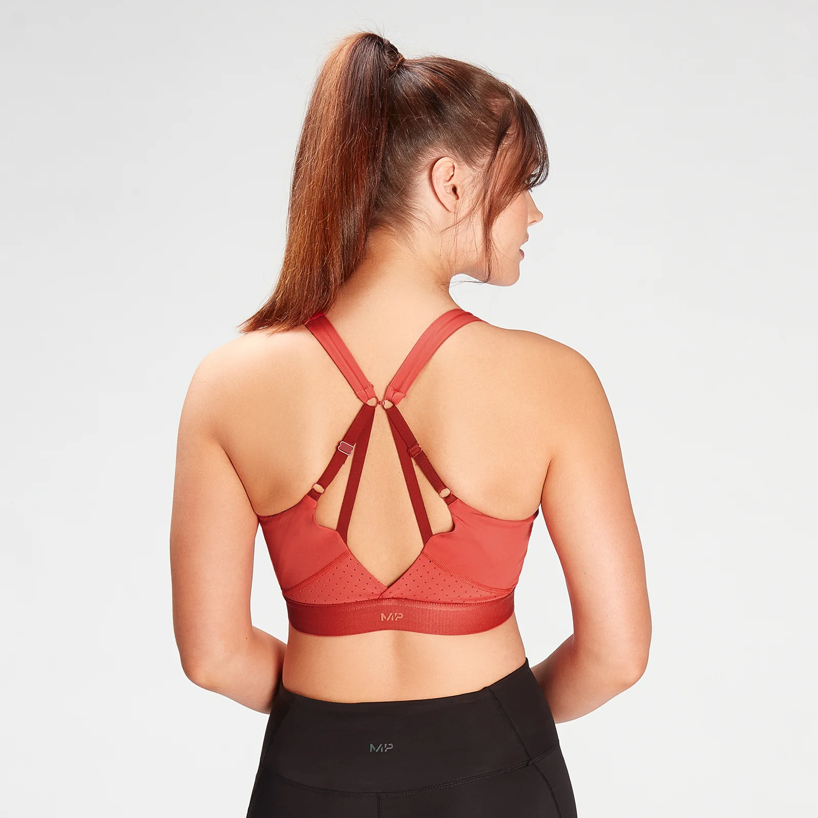 MP Women's Power Ultra Sports Bra- Warm Red - XXS الصورة 1