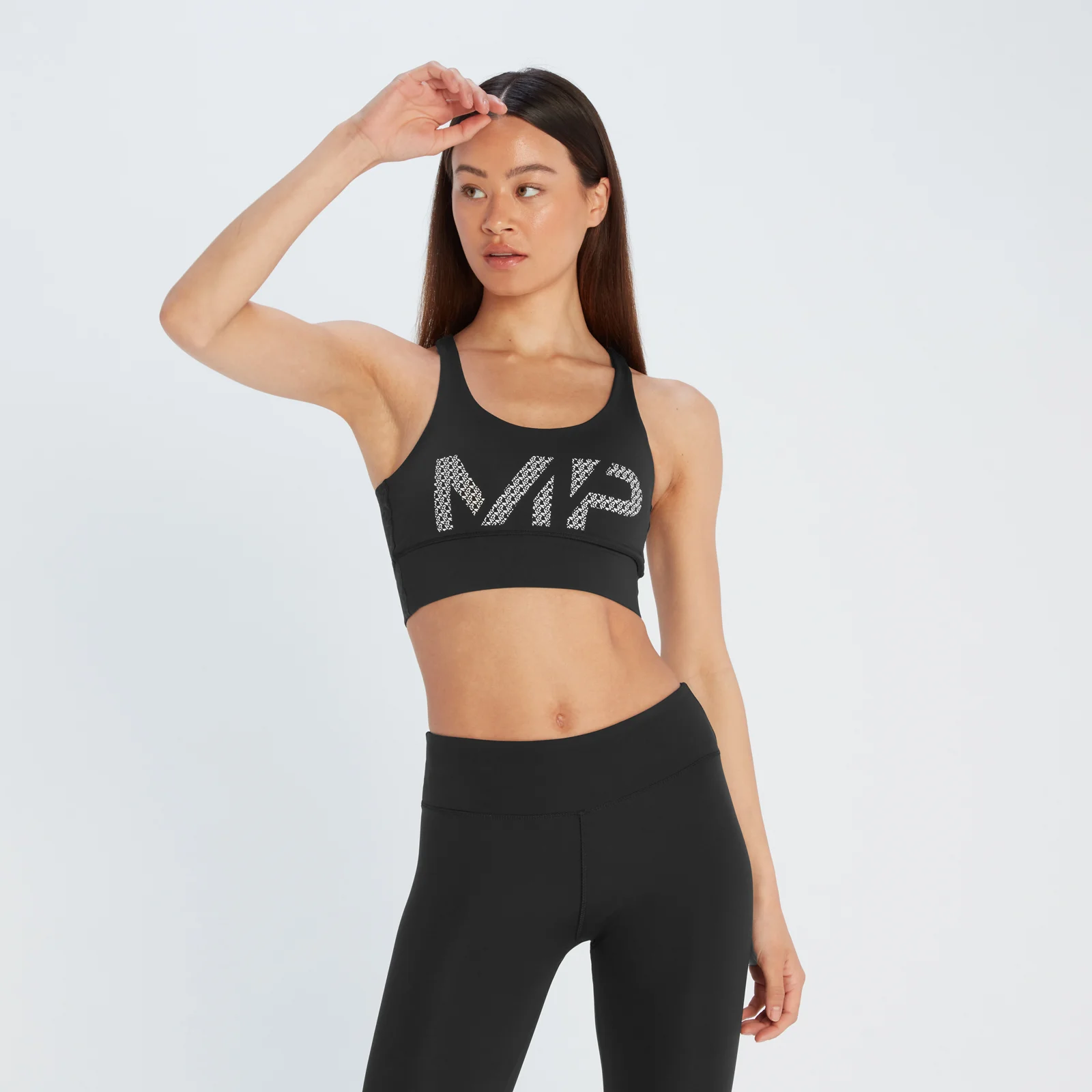MP Women's Printed Training Bra - Black - XXS الصورة 1