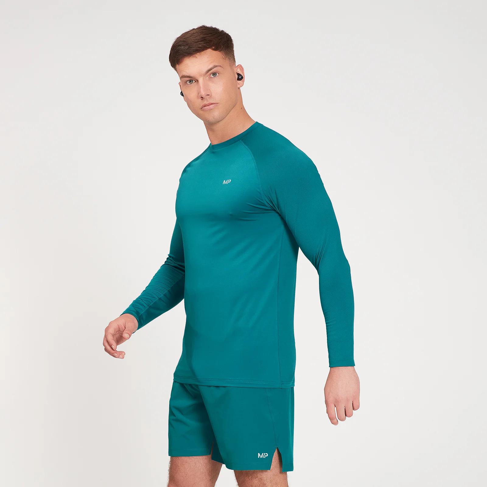 MP Men's Velocity Long Sleeve Top - Teal - XXS الصورة 1